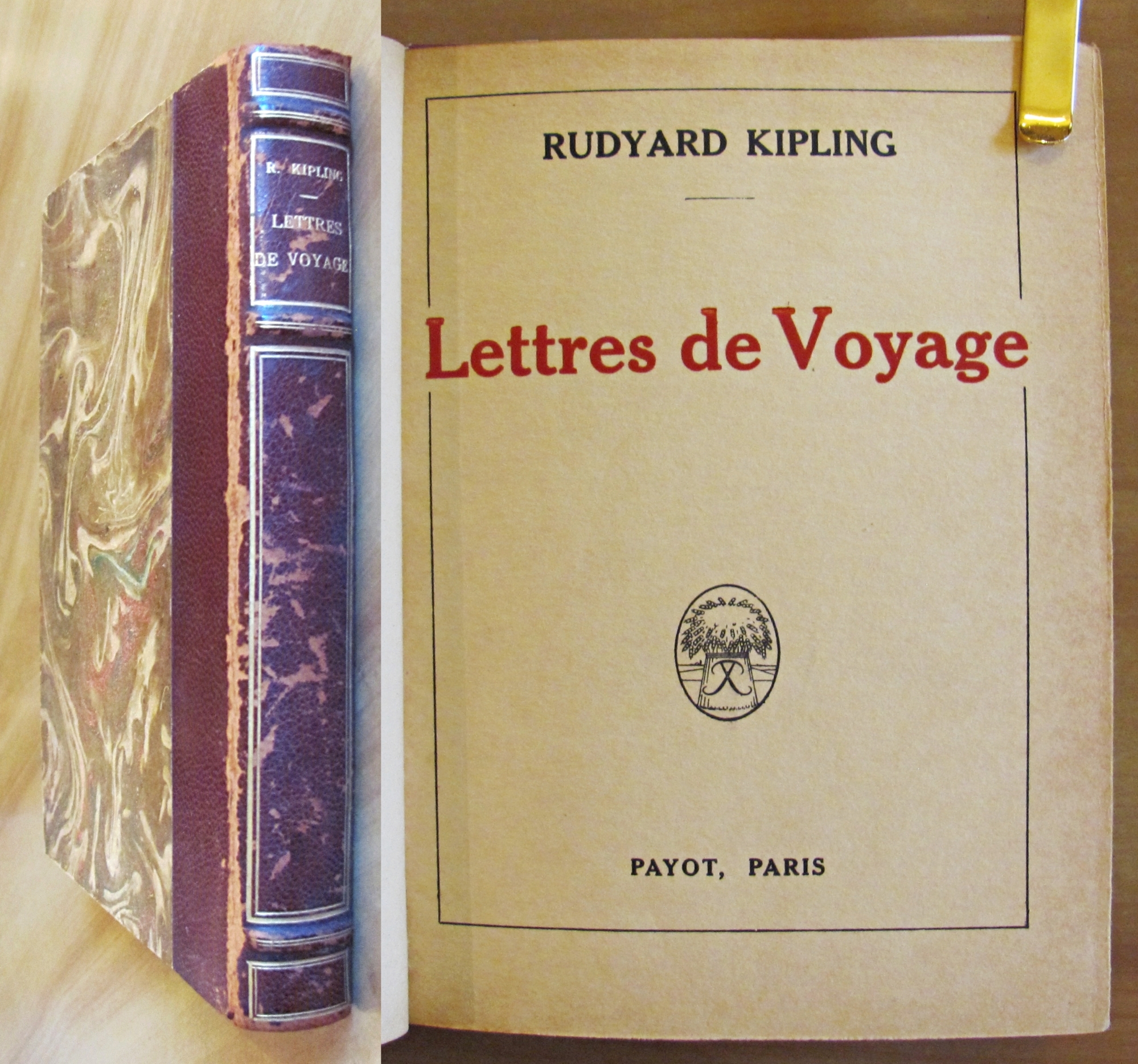 LETTRES DE VOYAGE, 1922
