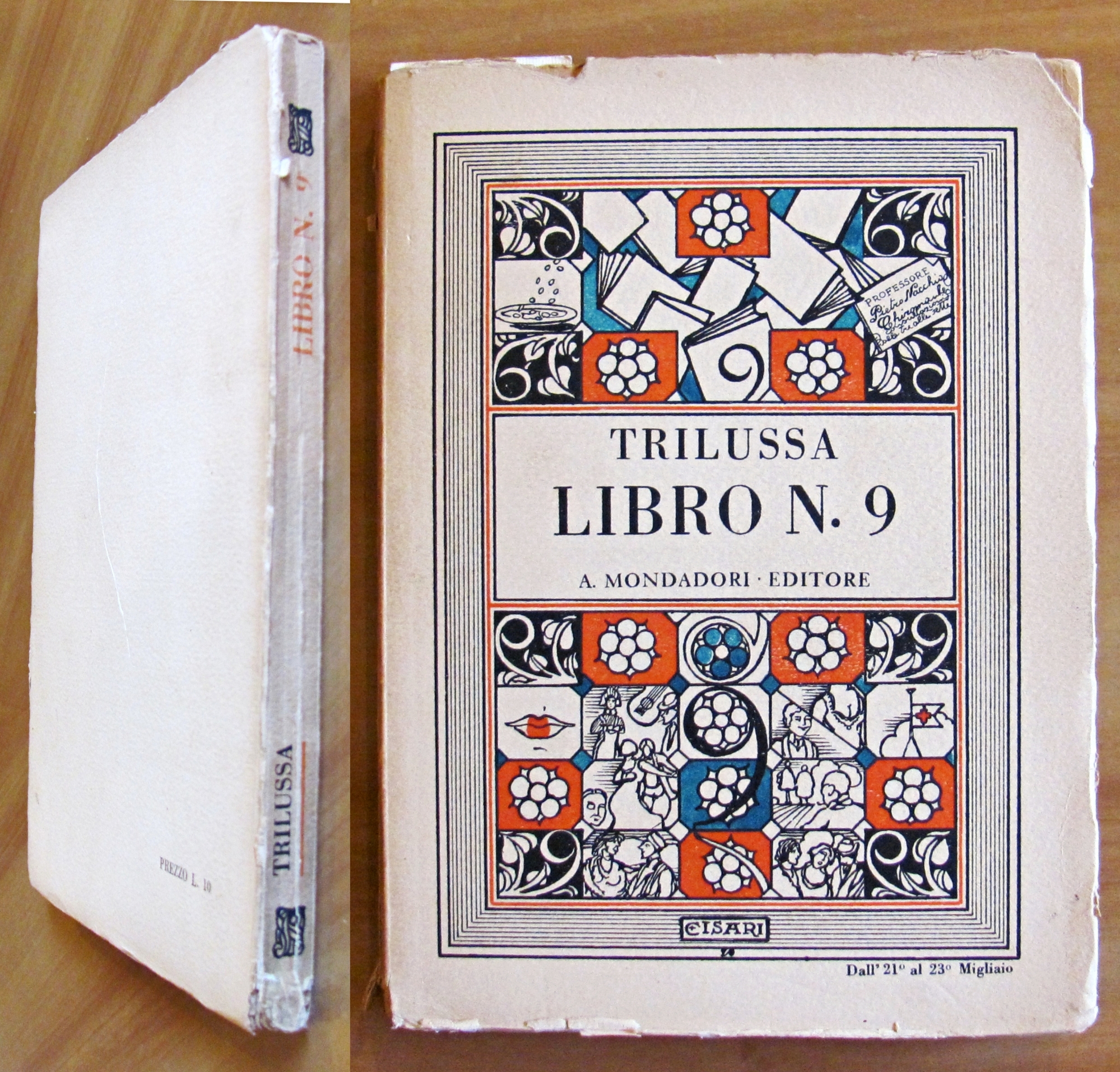 LIBRO N.9, 1931 cop. di CISARI