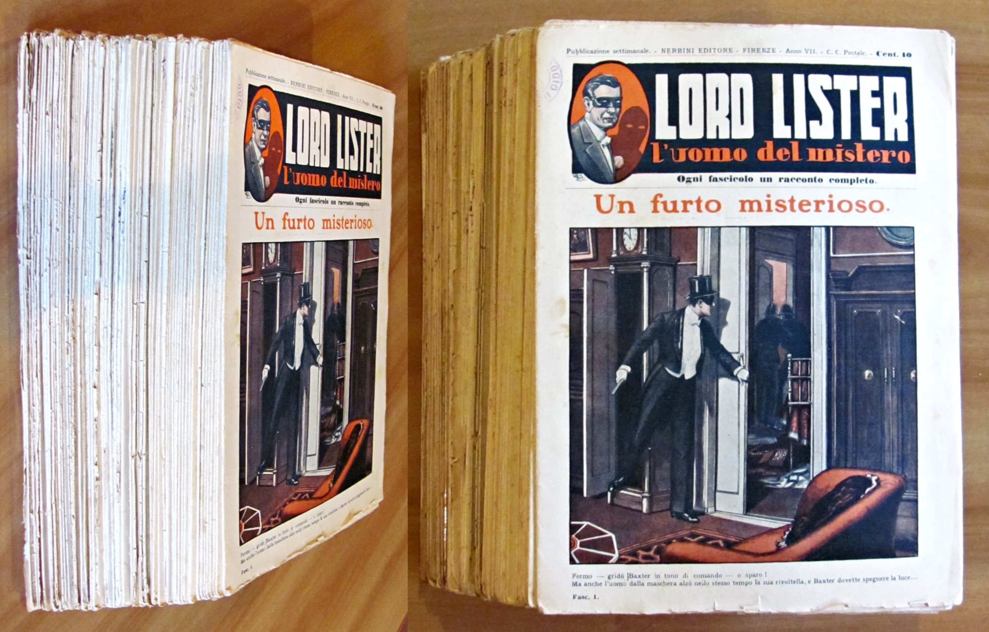 LORD LISTER L'uomo del mistero, 1929 - Fascicoli N.1/70 - …