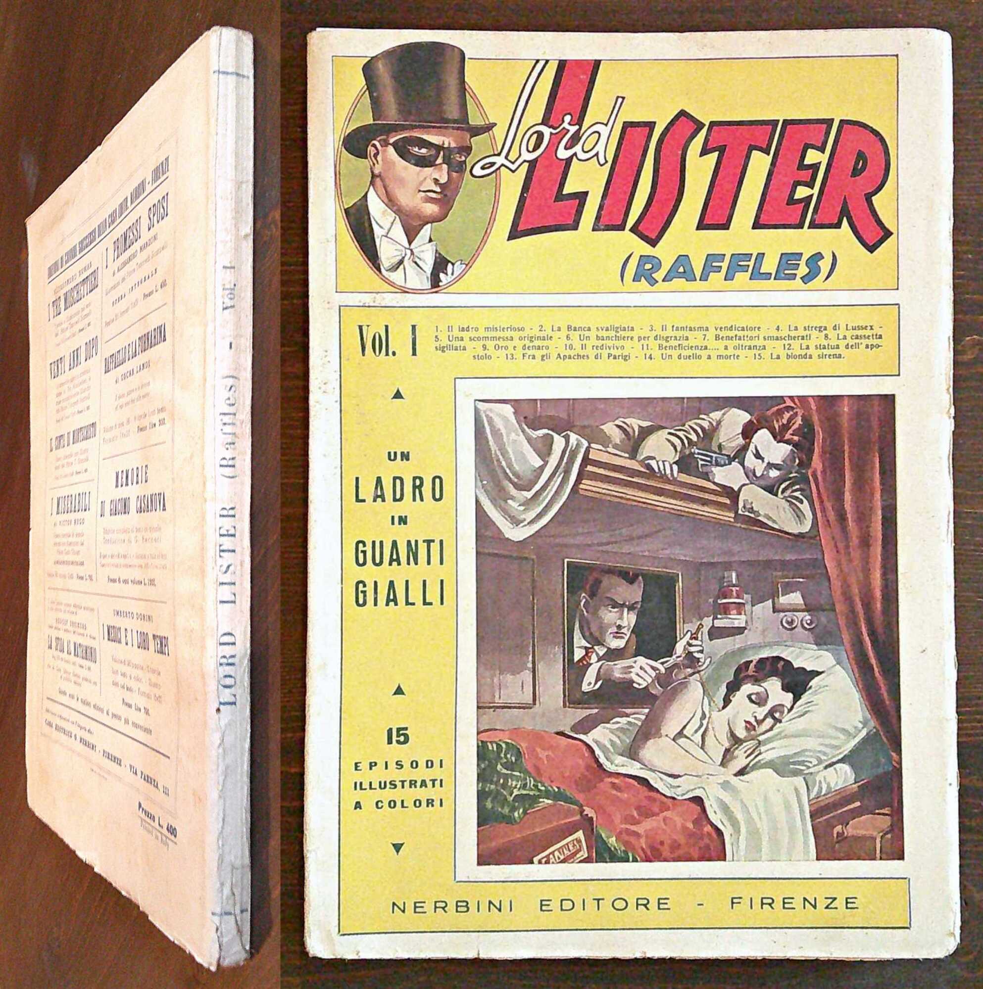 LORD LISTER (RAFFLES) - Vol. I, 1948 - Fascicoli N.1/15