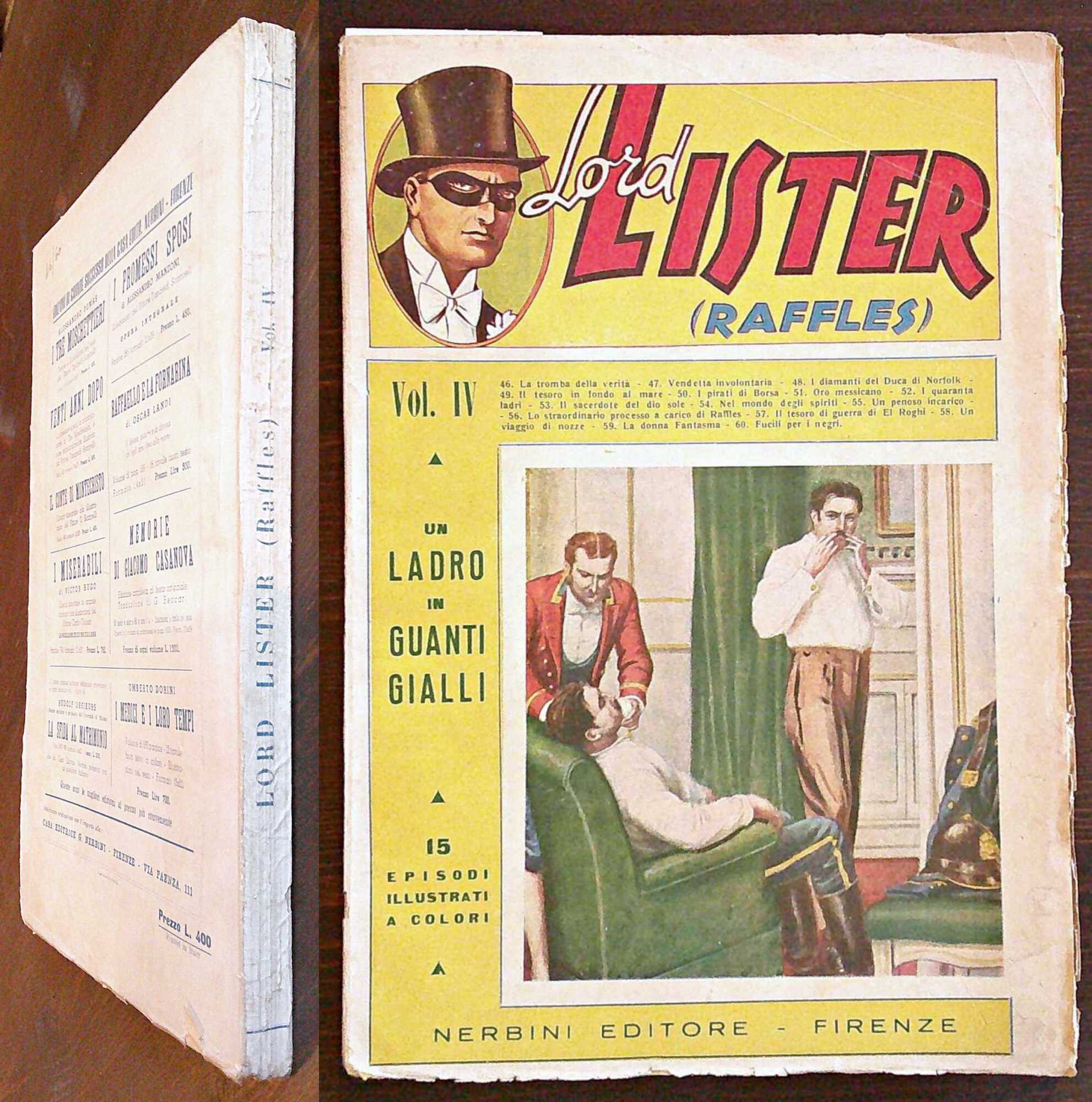 LORD LISTER (RAFFLES) - Vol. IV - N.46/60, 1948