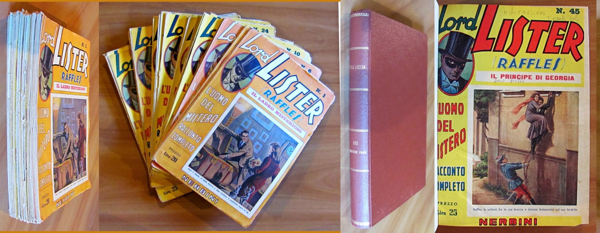 LORD LISTER (RAFFLES) L'uomo del mistero - Fascicoli 1/70 (-14) …