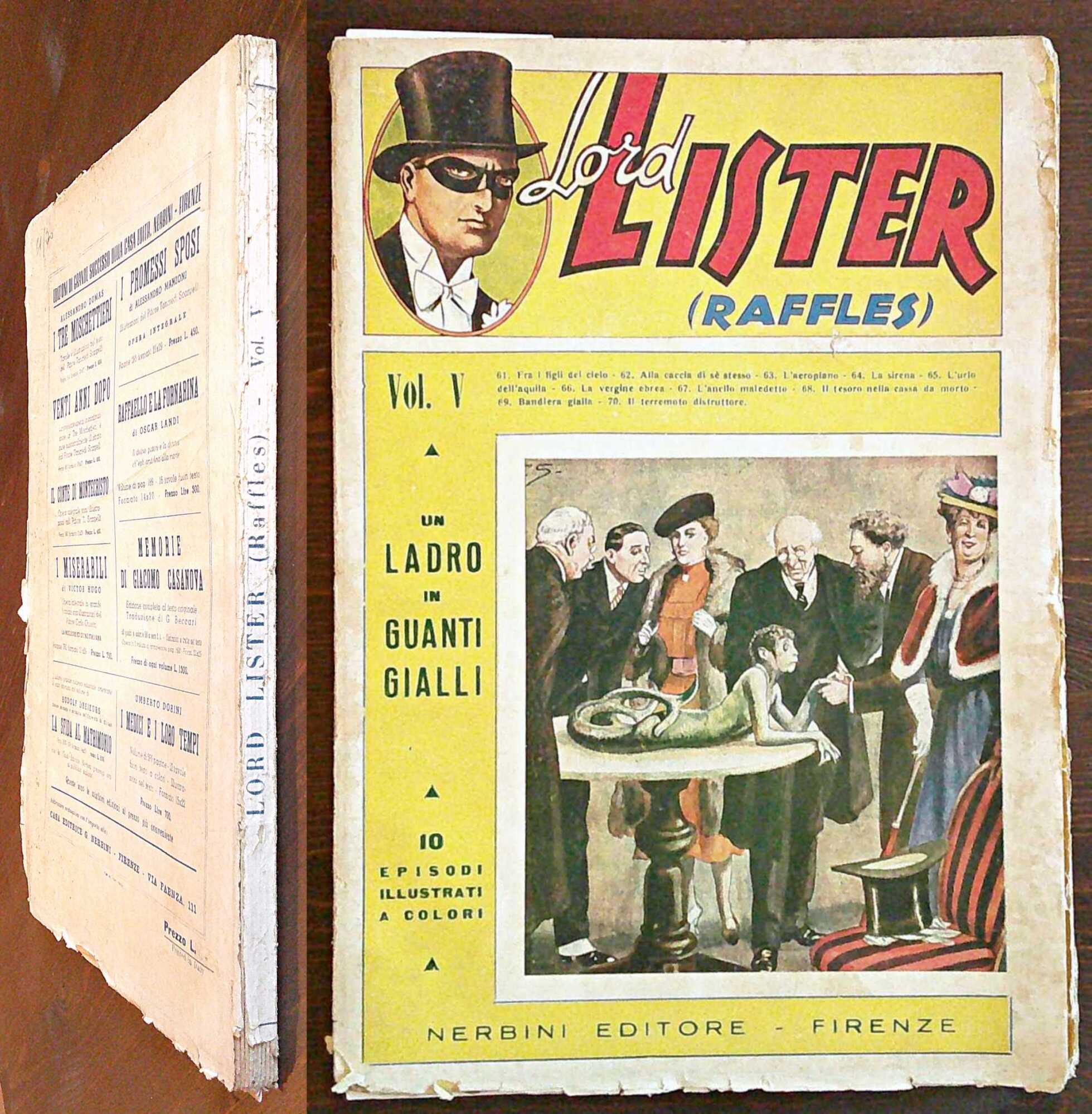 LORD LISTER (RAFFLES) Vol. V - N.61/70, 1948