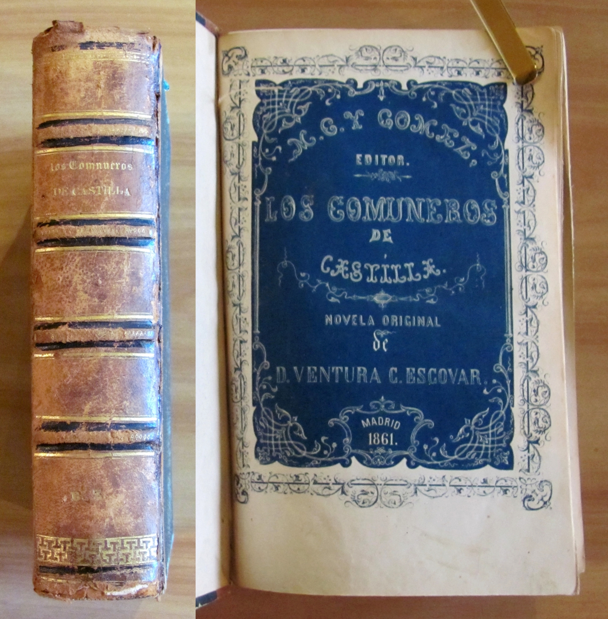 LOS COMUNEROS DE CASTILLA - Novela Historica Original, 1861 - …