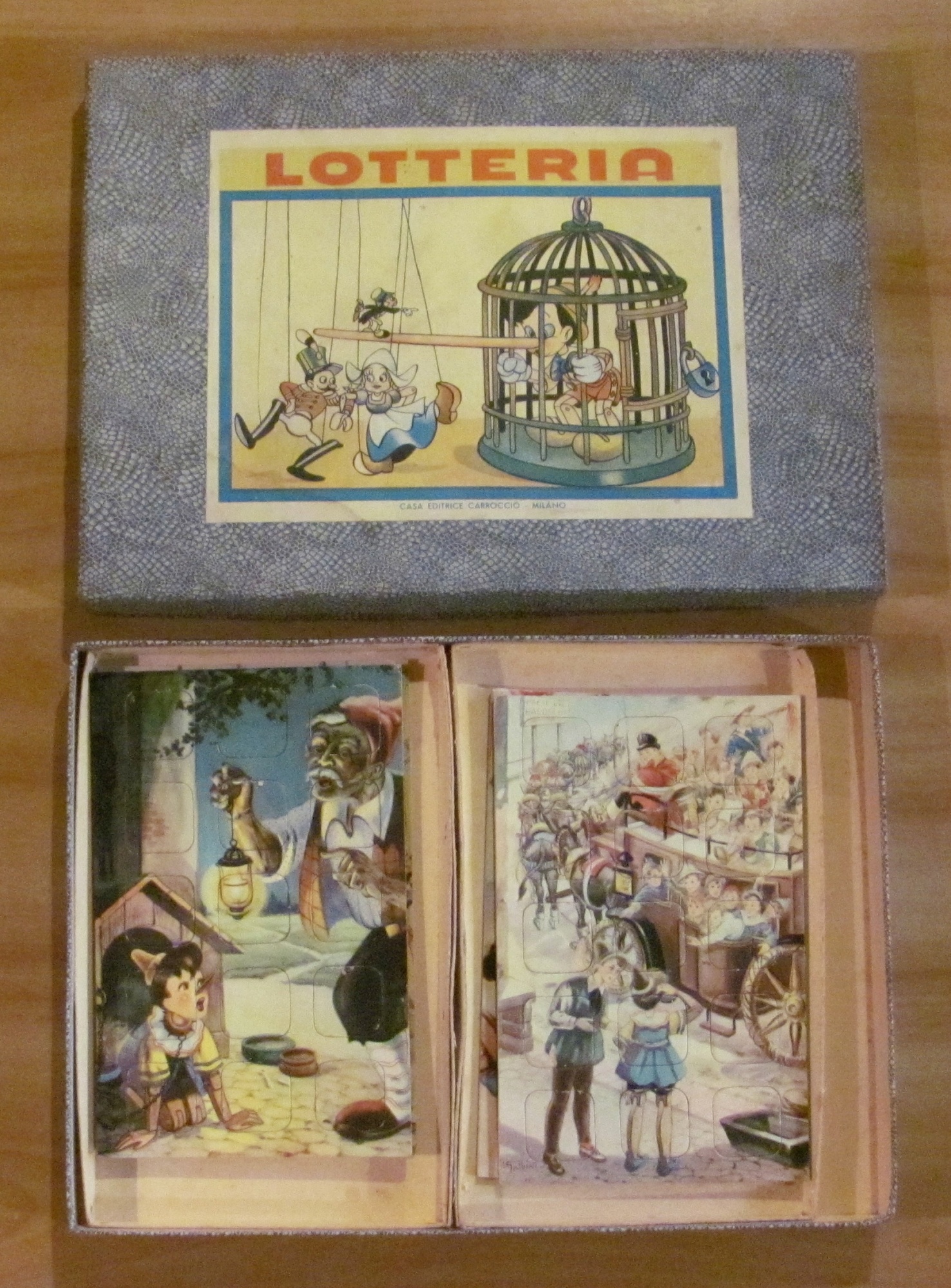 LOTTERIA di PINOCCHIO, anni '40 - ill. GALBIATI