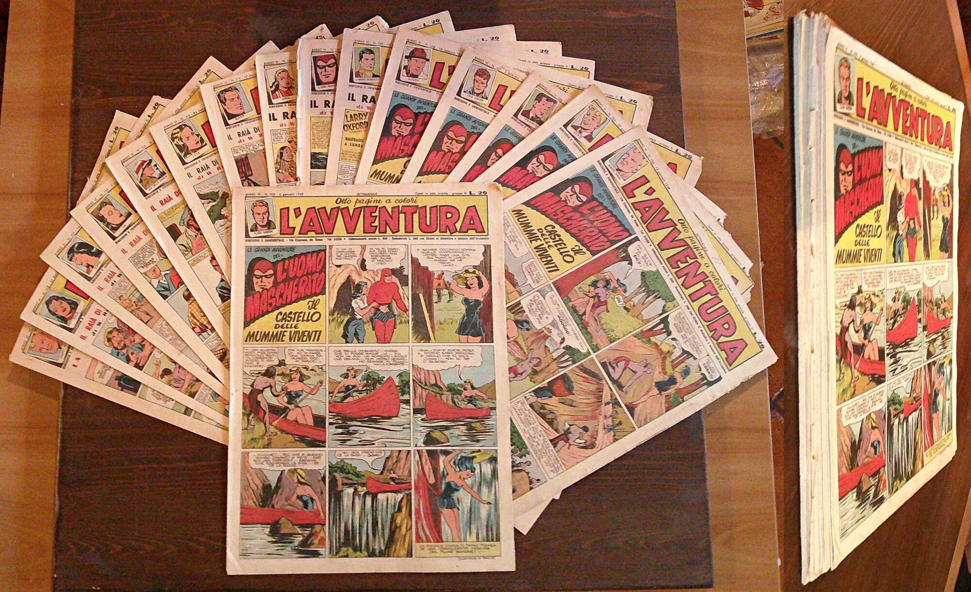 Lotto 16 Fascicoli L'AVVENTURA N.103/123, 1949