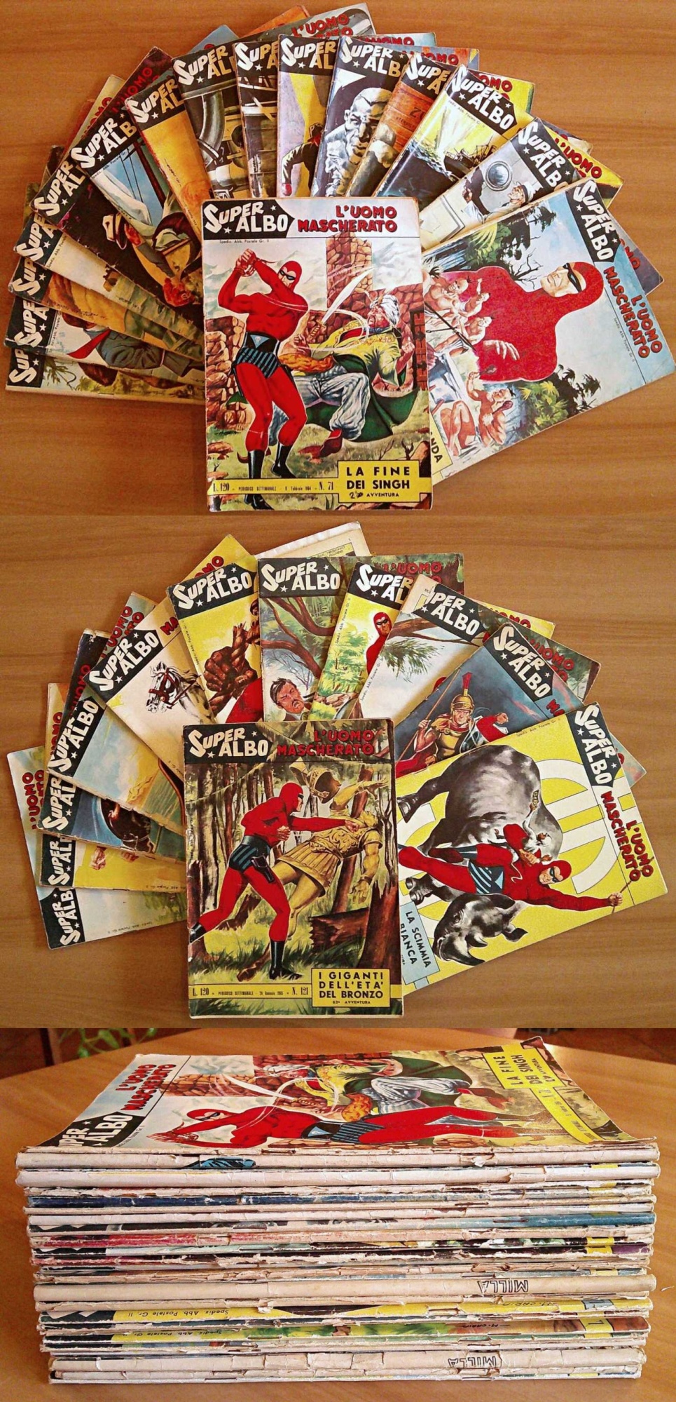 Lotto 28 Fasc. Super Albo L'UOMO MASCHERATO N.71/161