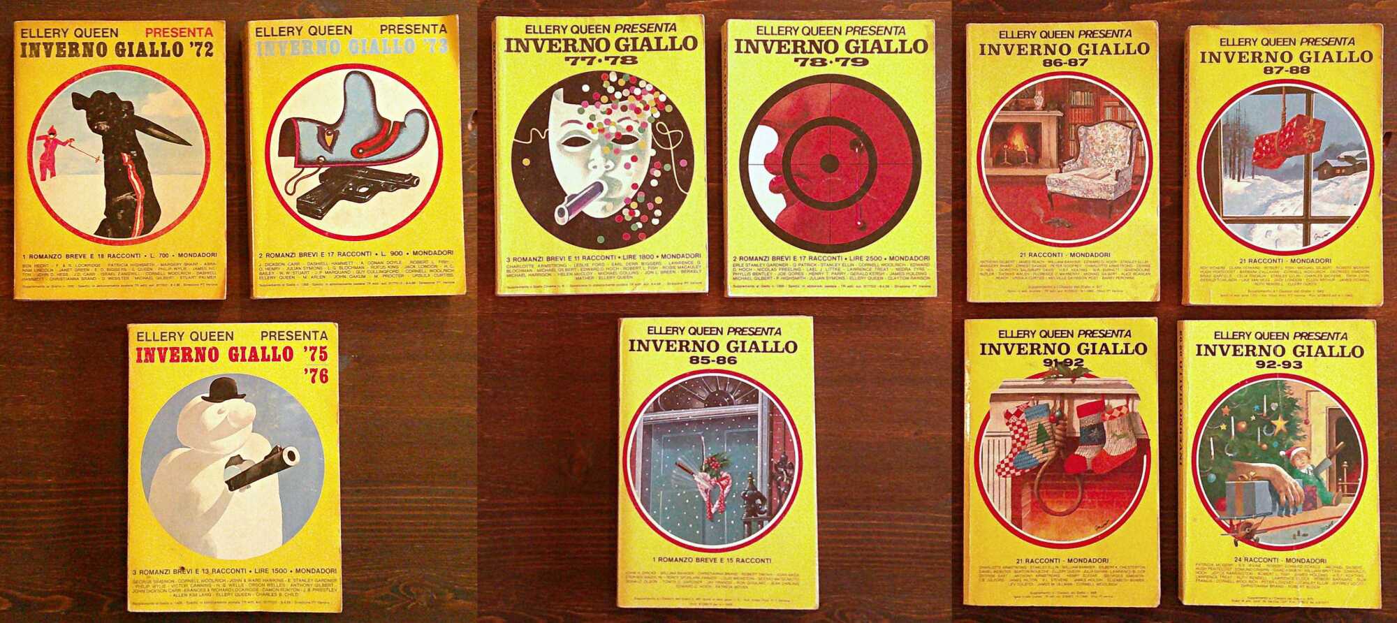 Lotto di 10 Numeri ELLERY QUEEN PRESENTA INVERNO GIALLO - …