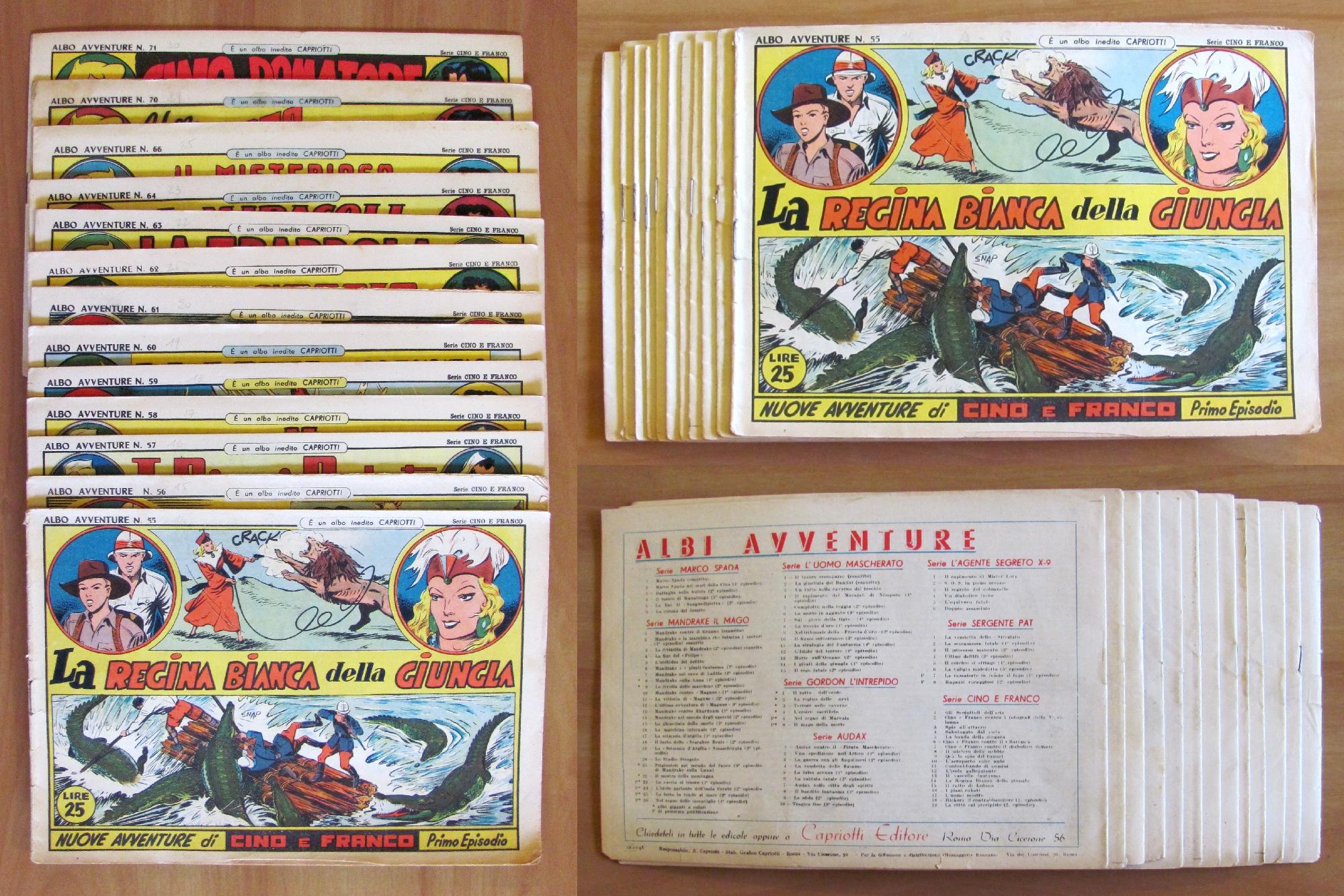 LOTTO di 13 - ALBI AVVENTURE - Serie CINO E …
