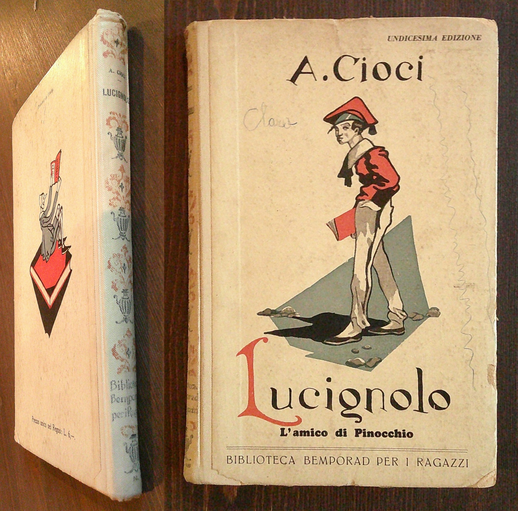 LUCIGNOLO L'amico di Pinocchio, 1926 - ill. CHIOSTRI