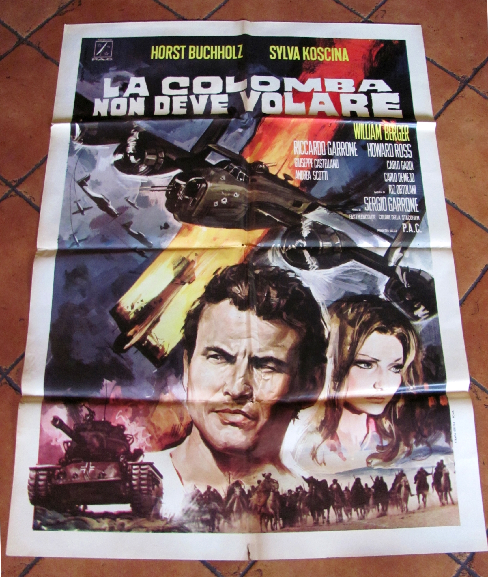 Manifesto Cinema LA COLOMBA NON DEVE VOLARE - Horst Buchholz …