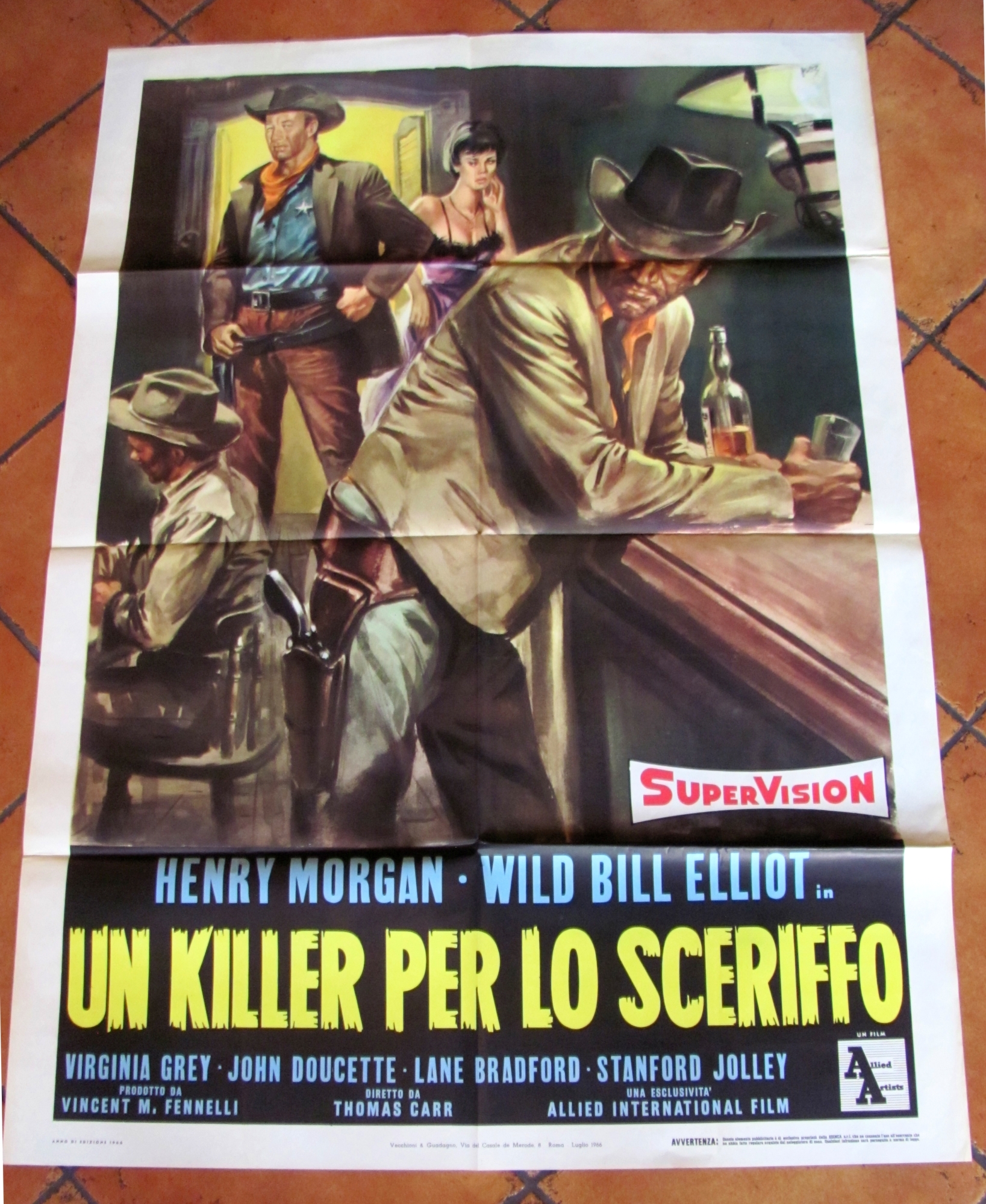 Manifesto Cinema UN KILLER PER LO SCERIFFO - con Henry …