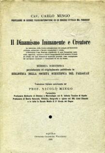 Manuale - Il Dinamismo Immanente E Creatore. Off. Graf. Vecchioni, …