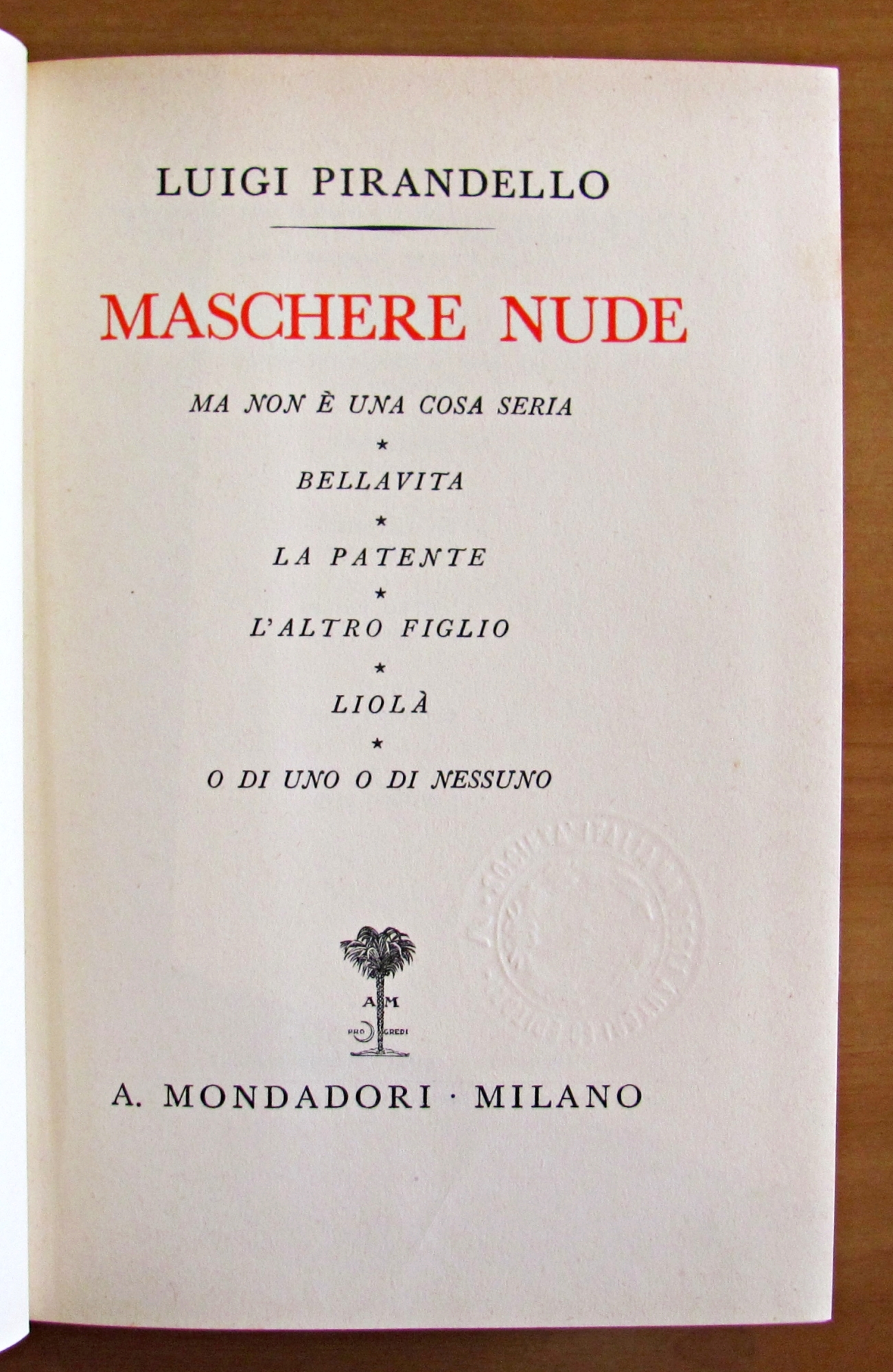 MASCHERE NUDE - Ma non è una cosa seria - …