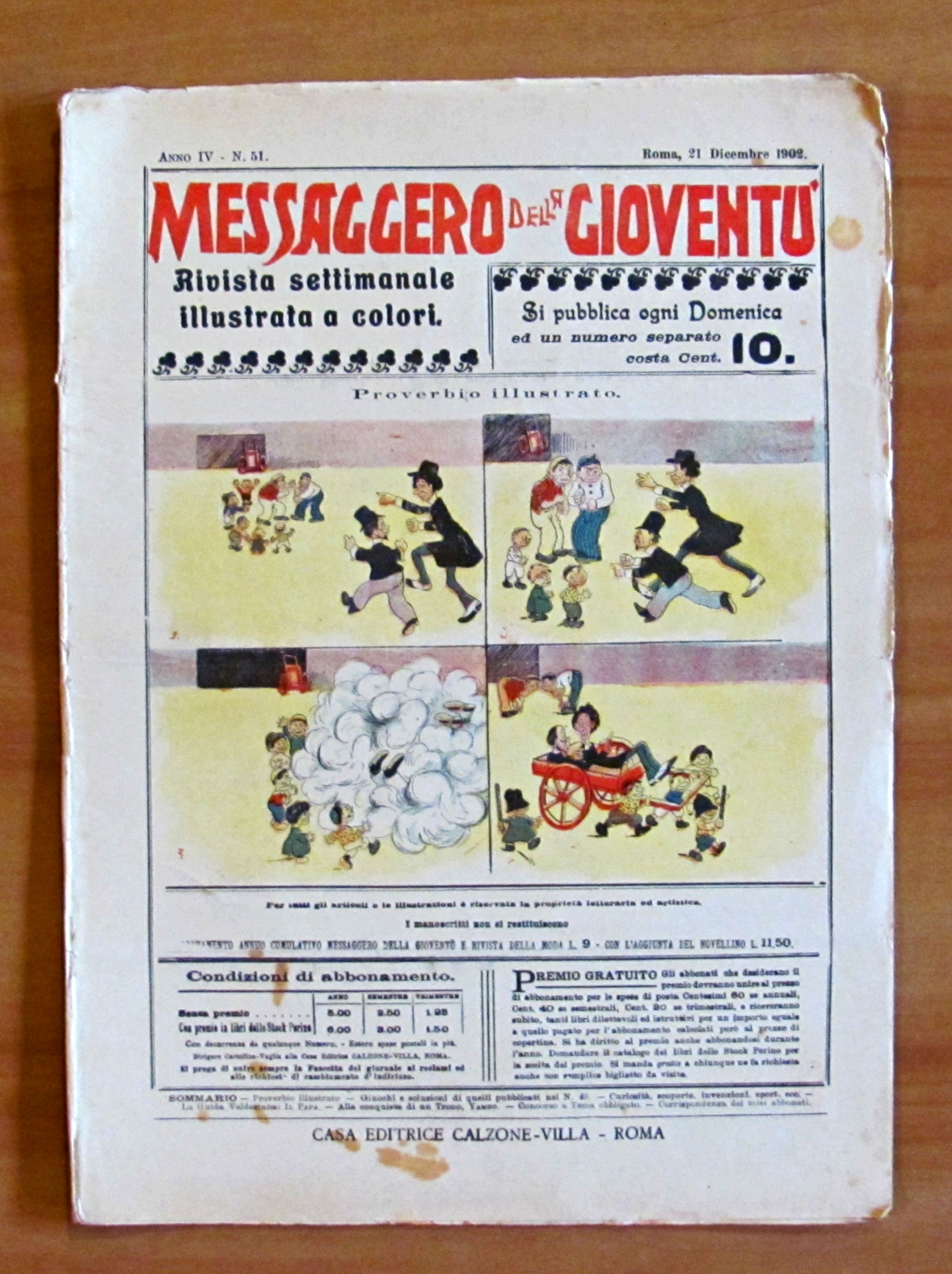 MESSAGGERO DELLA GIOVENTU' - Rivista settimanale illustrata a colori - …