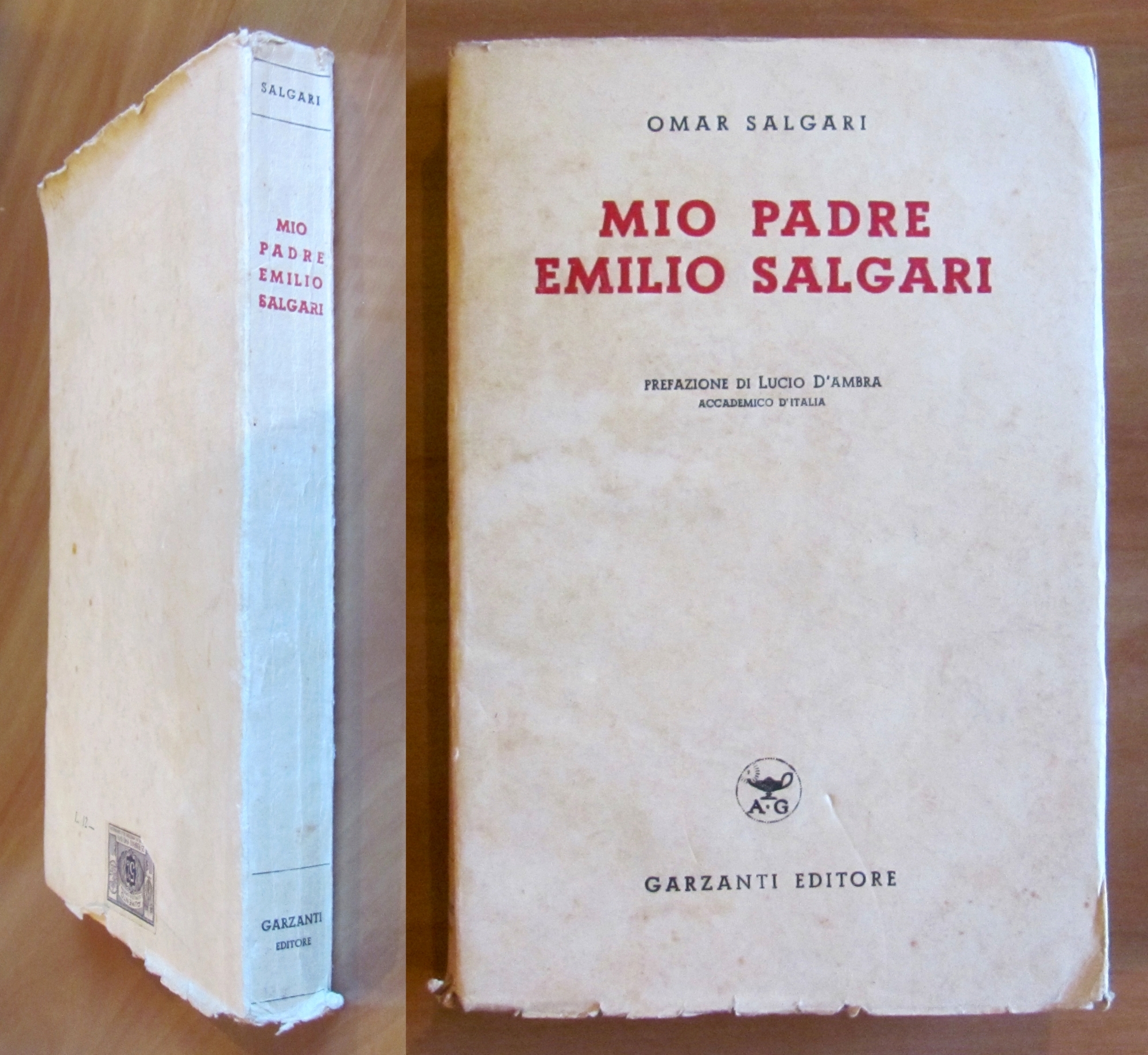 MIO PADRE EMILIO SALGARI, I ed. 1940 - Illustrato