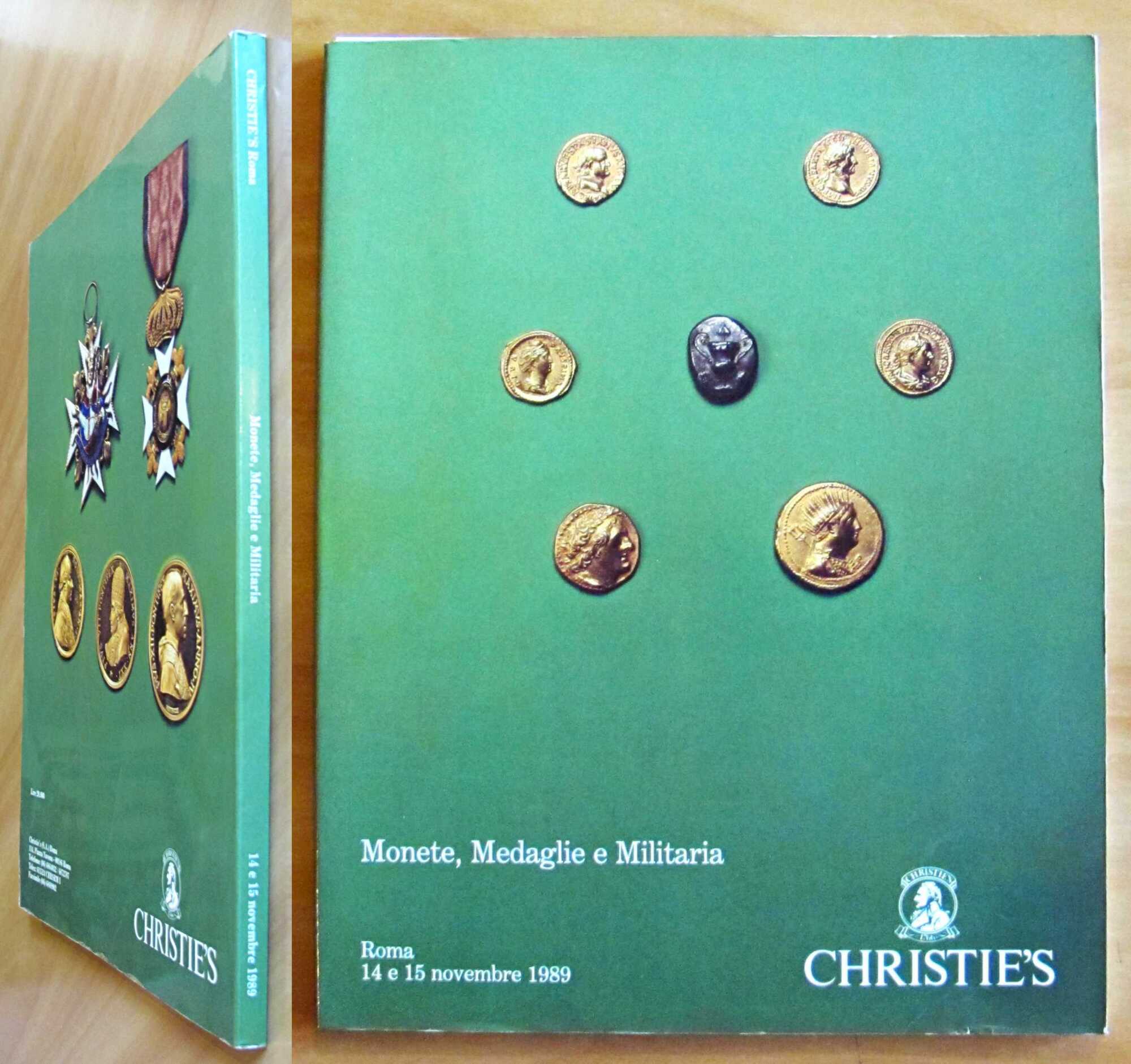 MONETE, MEDAGLIE E MILITARIA - Asta Christie's, 1989