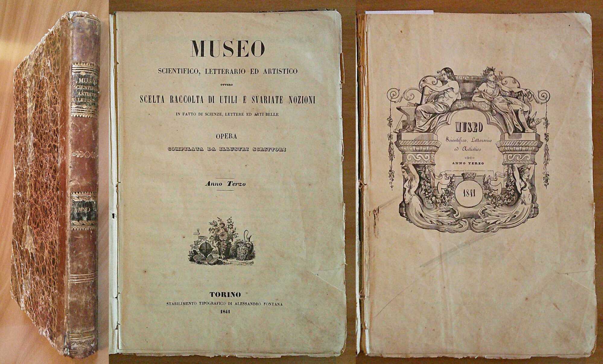 MUSEO SCIENTIFICO, LETTERARIO ED ARTISTICO - Anno III, 1841