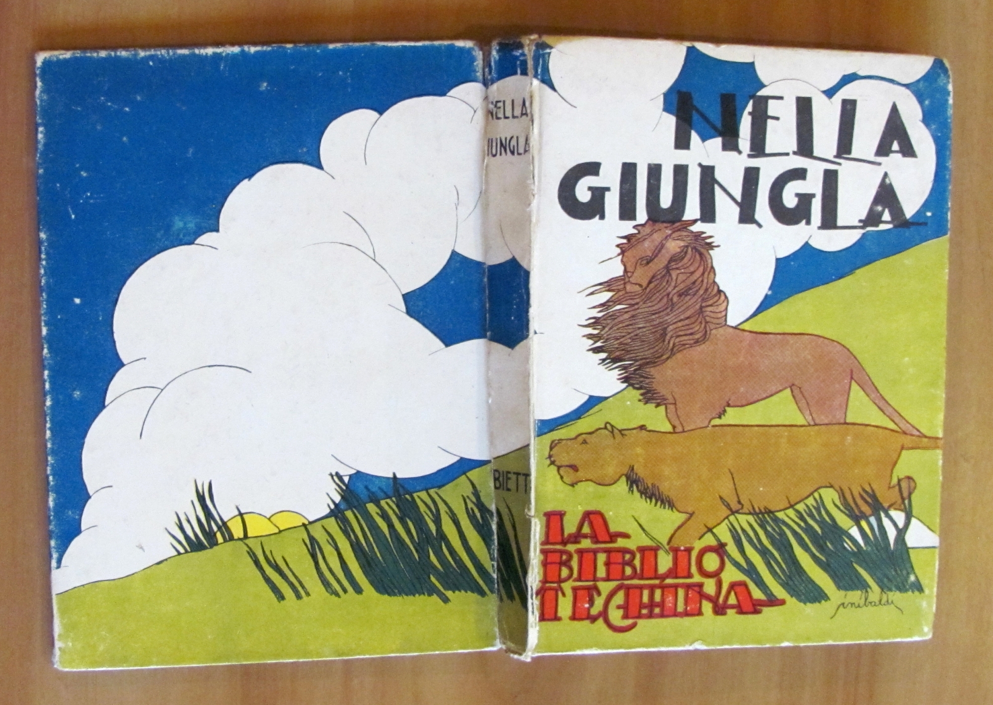 NELLA GIUNGLA - Coll. La Bibliotechina, 1949 - ill. SINIBALDI