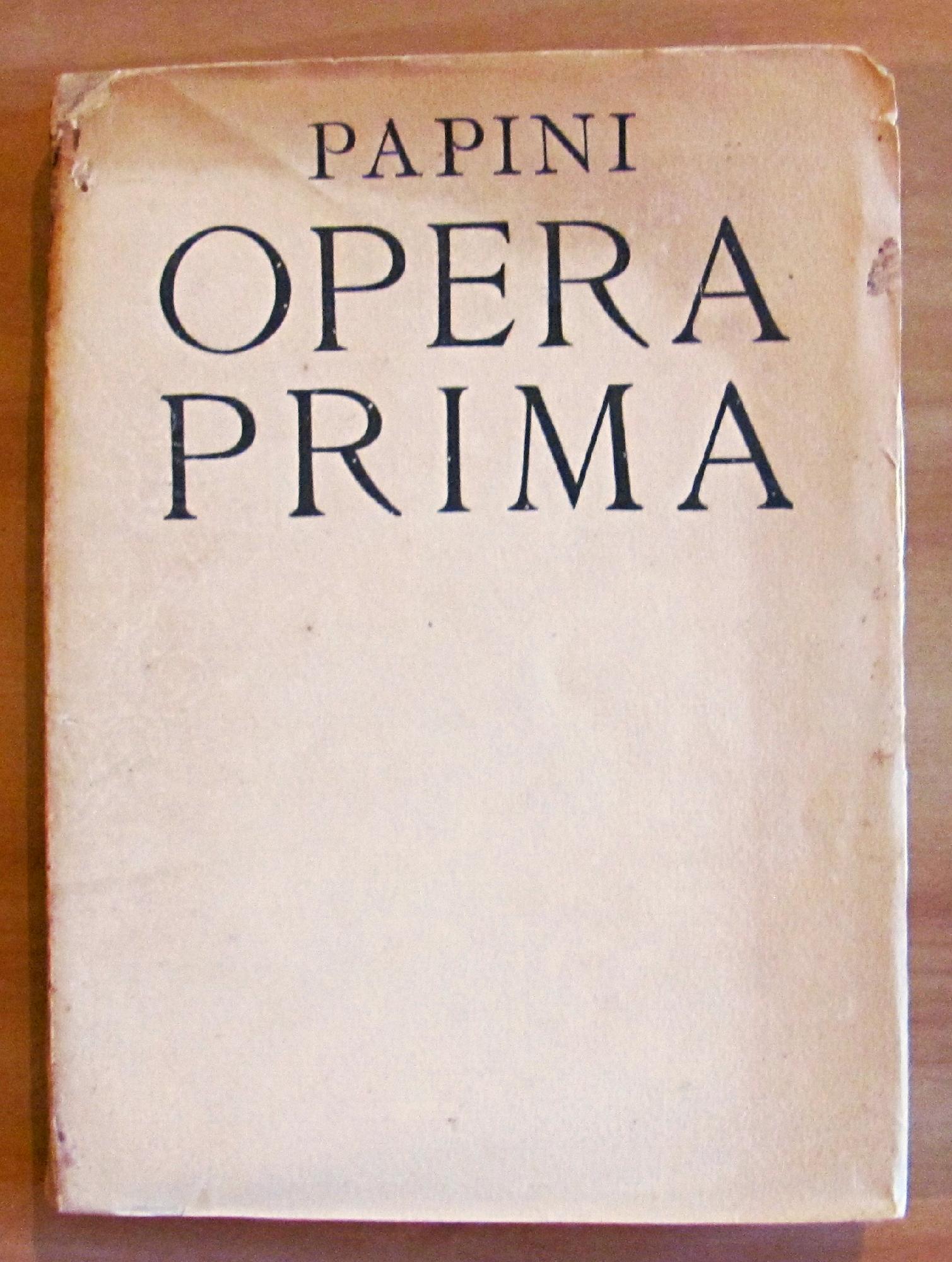 OPERA PRIMA - Venti poesie in rima e venti ragini …