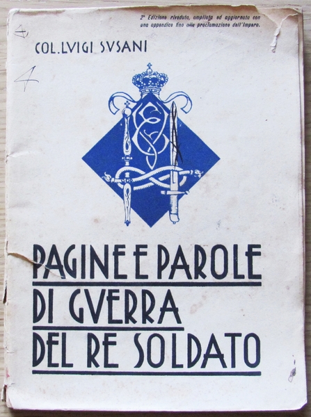 PAGINE E PAROLE DI GUERRA DEL RE SOLDATO (Maggio 1915 …