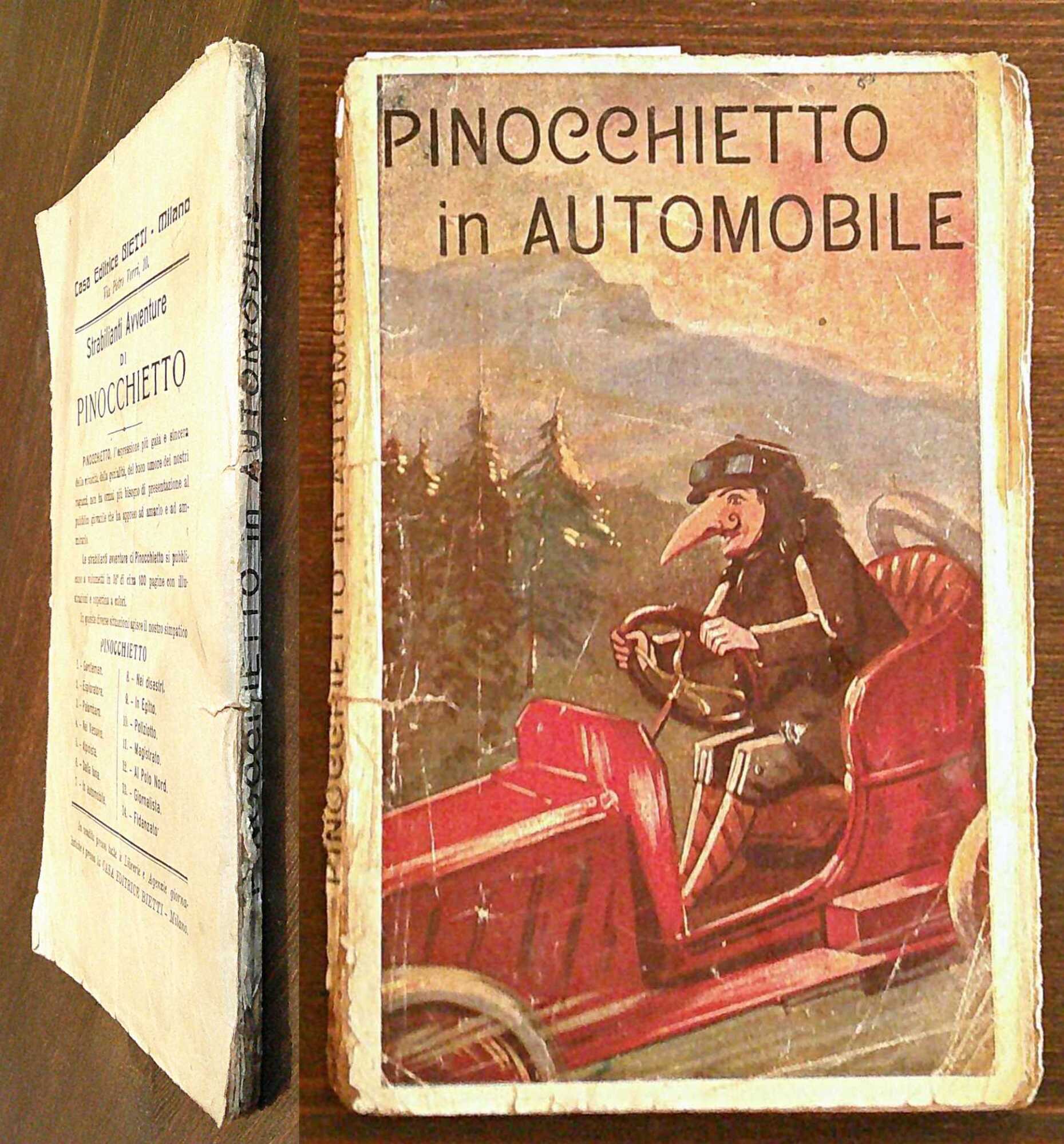 PINOCCHIETTO IN AUTOMOBILE, 1910 ca. - Strabilianti Avventure di Pinocchietto