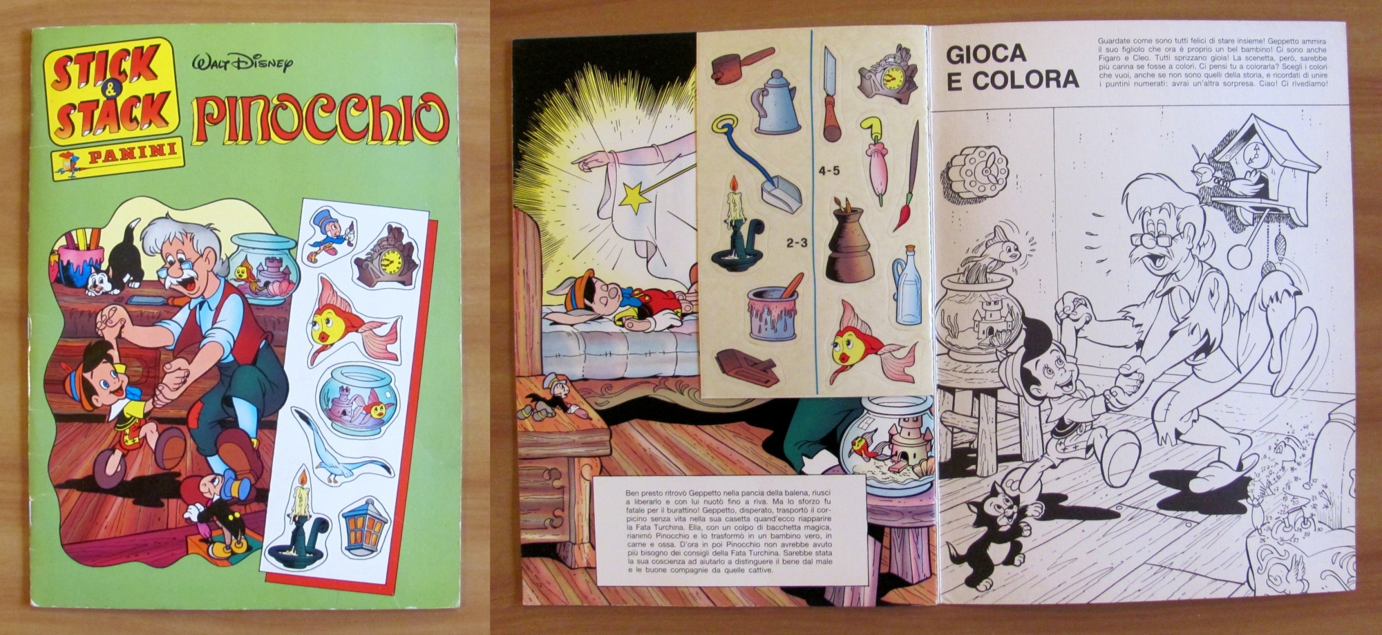 PINOCCHIO - Album Stick &amp; Stack N.21, 1989 - Nuovo