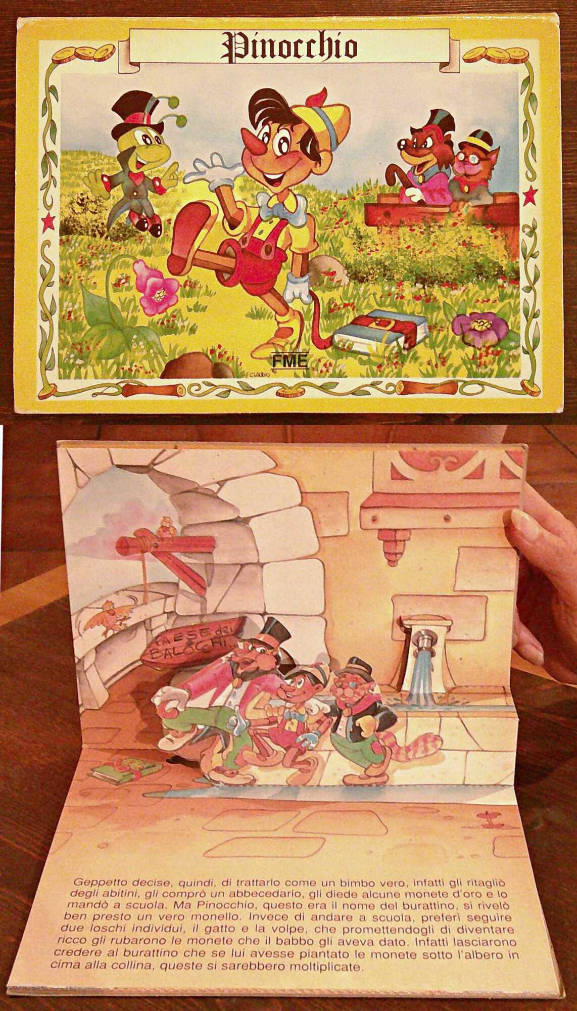 PINOCCHIO - Coll. Fiabe Vive, anni '90 - ill. Ferron …