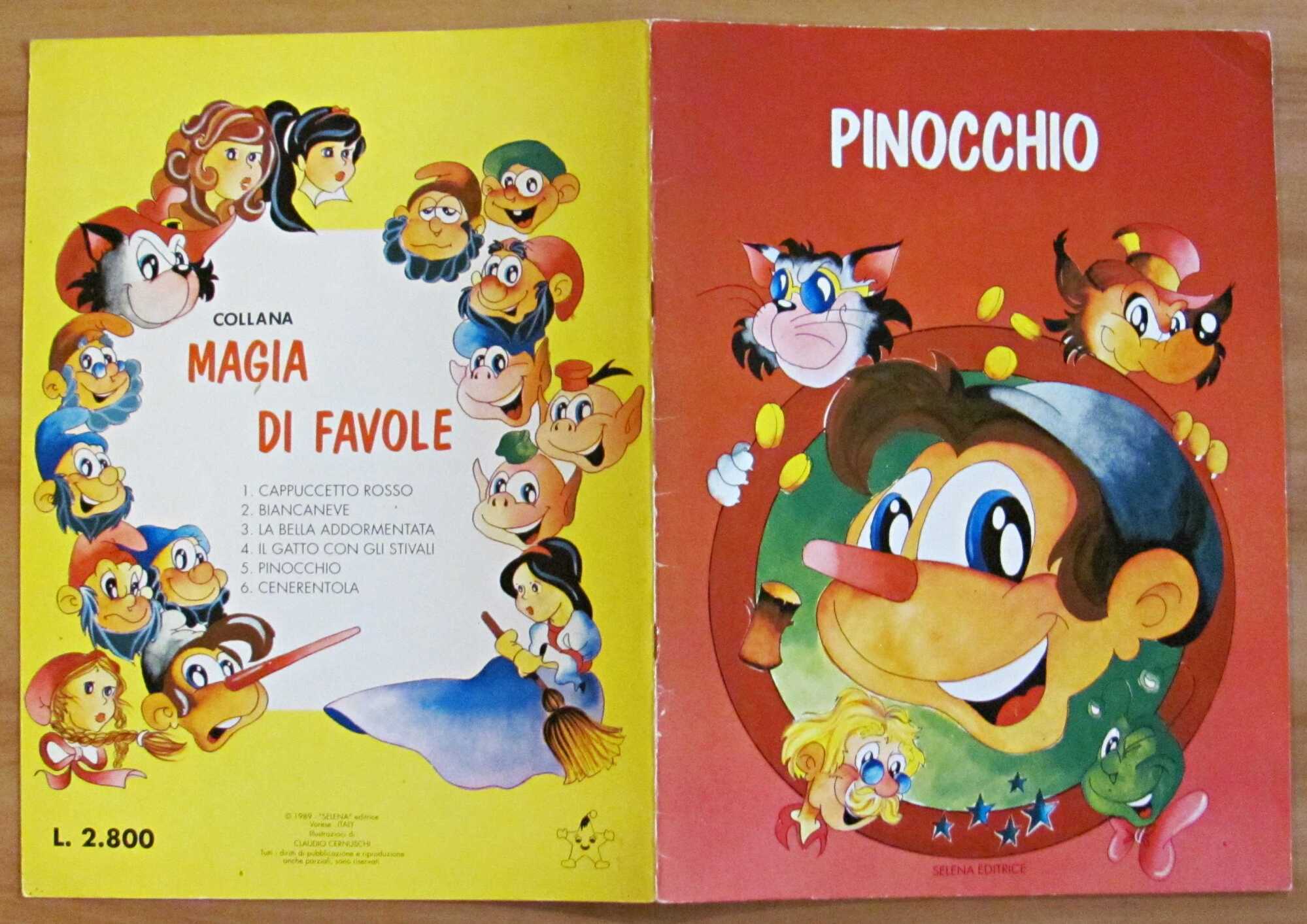 PINOCCHIO - Coll. Magia di Favole, 1989 - ill. CERNUSCHI