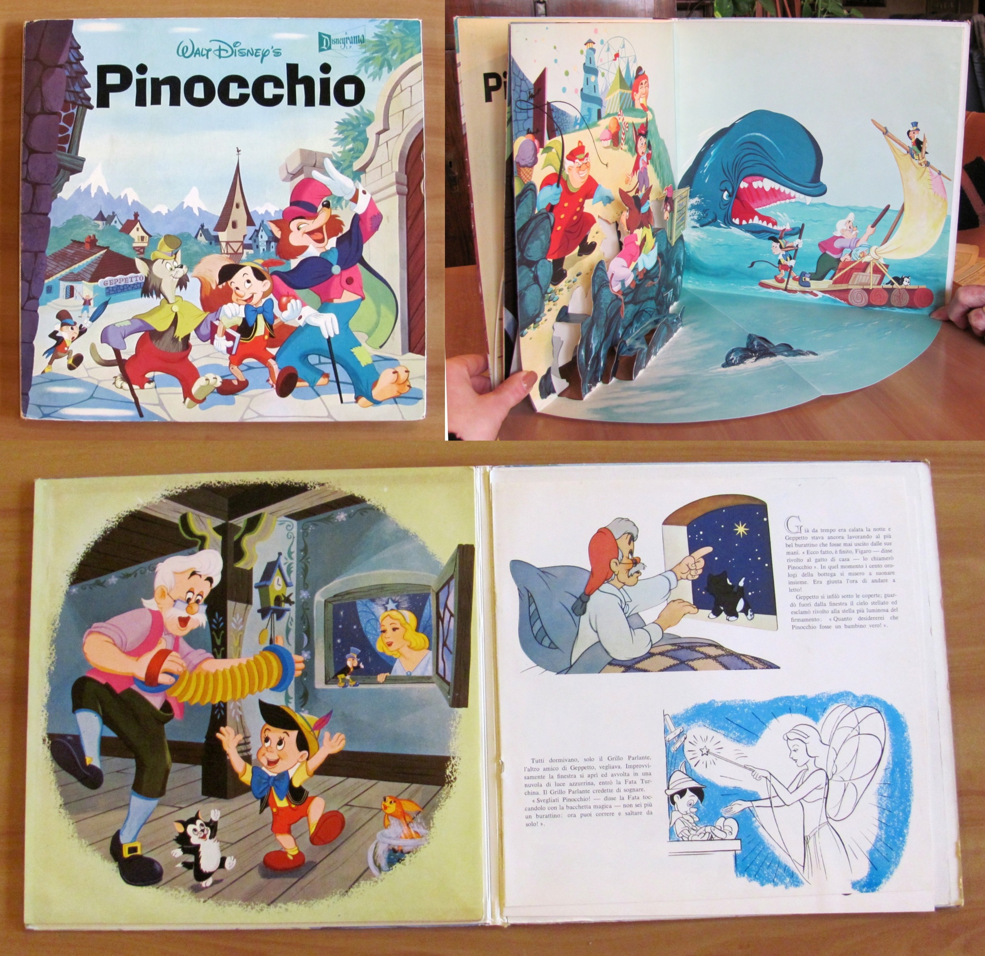 PINOCCHIO - Disneyrama con tavole a Pop-Up e Libro illustrato, …