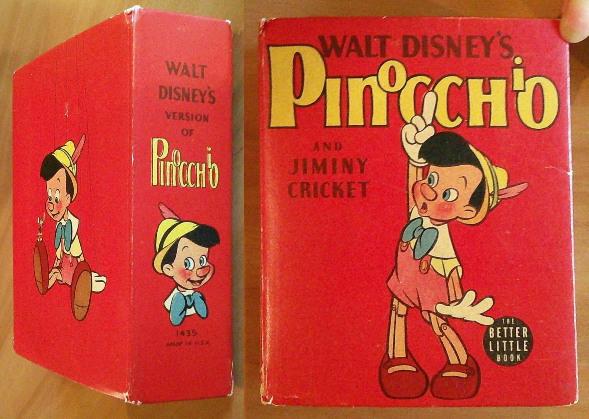 PINOCCHIO And Jiminy Cricket, 1940 - RARO