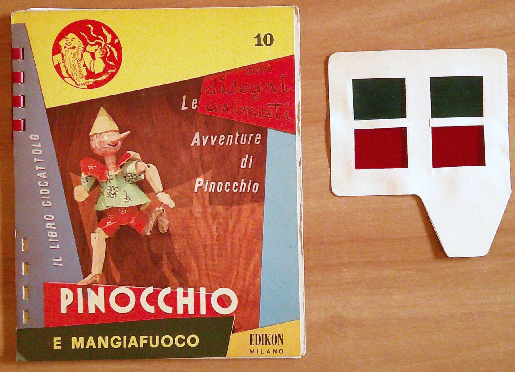 PINOCCHIO E MANGIAFUOCO Disegni Animati con Occhialini - ill. RENE'
