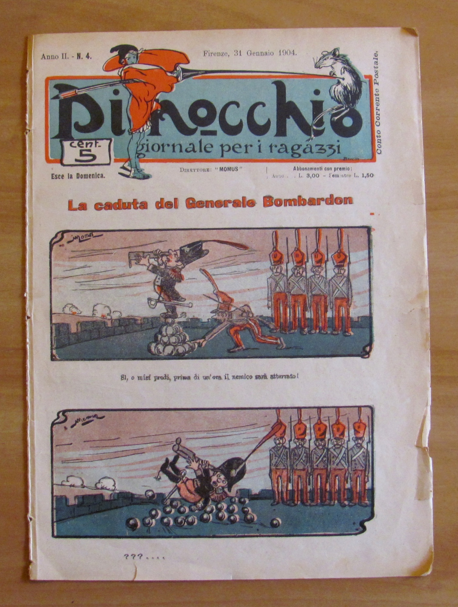 PINOCCHIO Giornale per i Ragazzi N.4, 1904