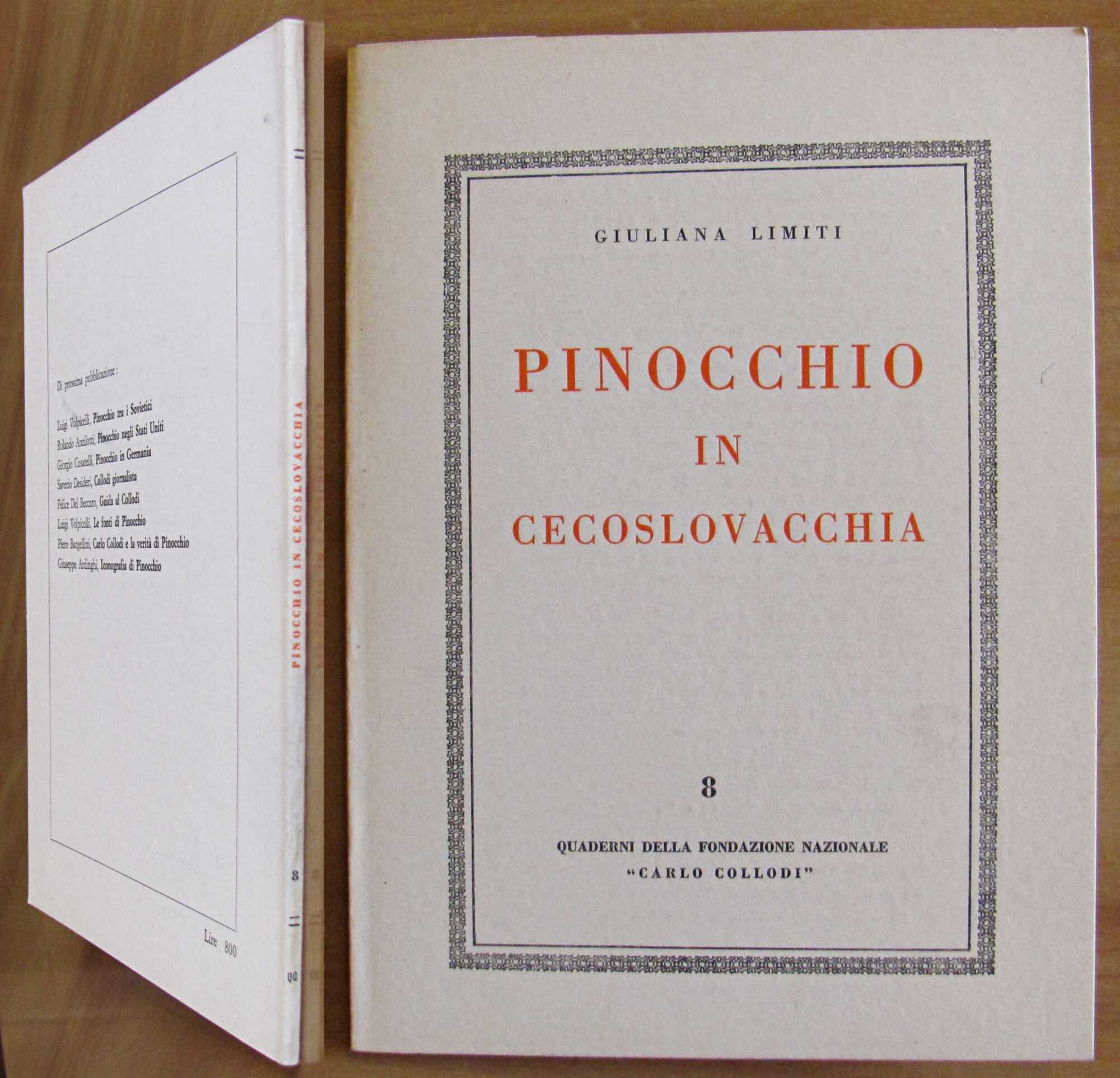PINOCCHIO IN CECOSLOVACCHIA - Quaderni della Fondazione Nazionale Collodi, 1971