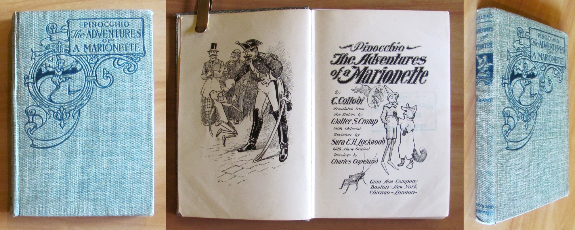 PINOCCHIO The Adventures of a Marionette, 1904 - ill. COPELAND