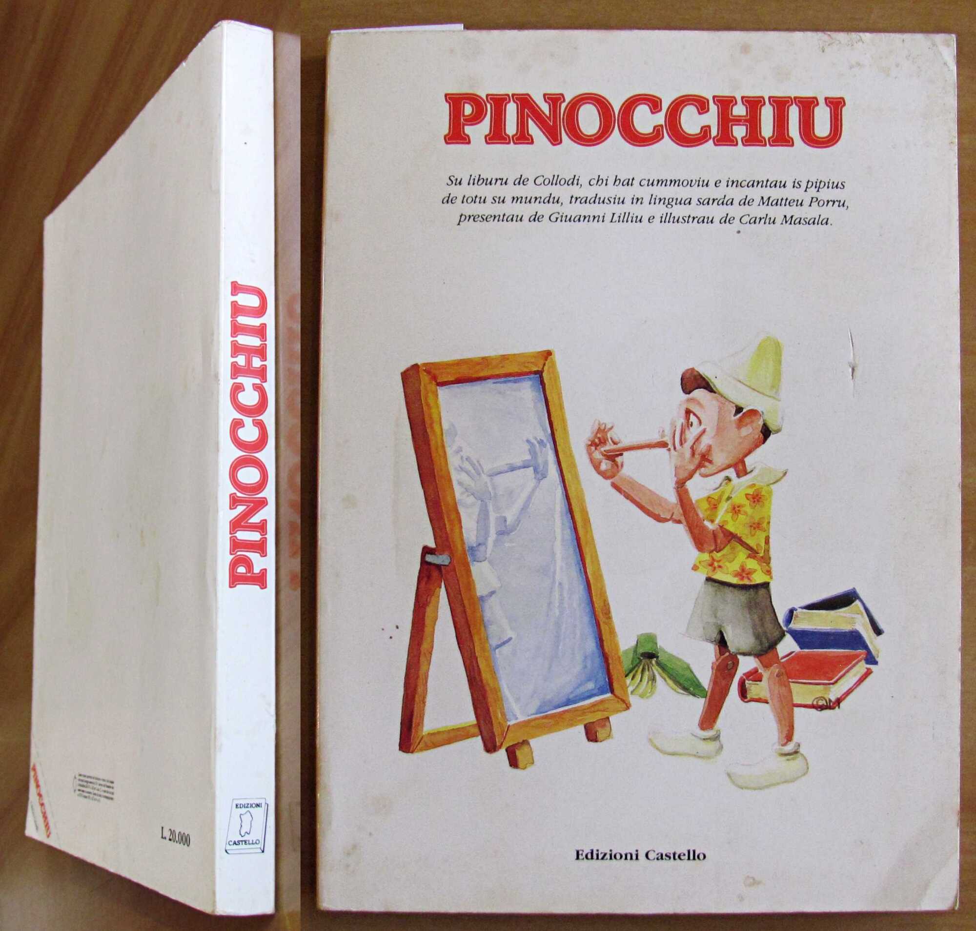 PINOCCHIU, 1990 - Dialetto SARDO - ill. MASALA