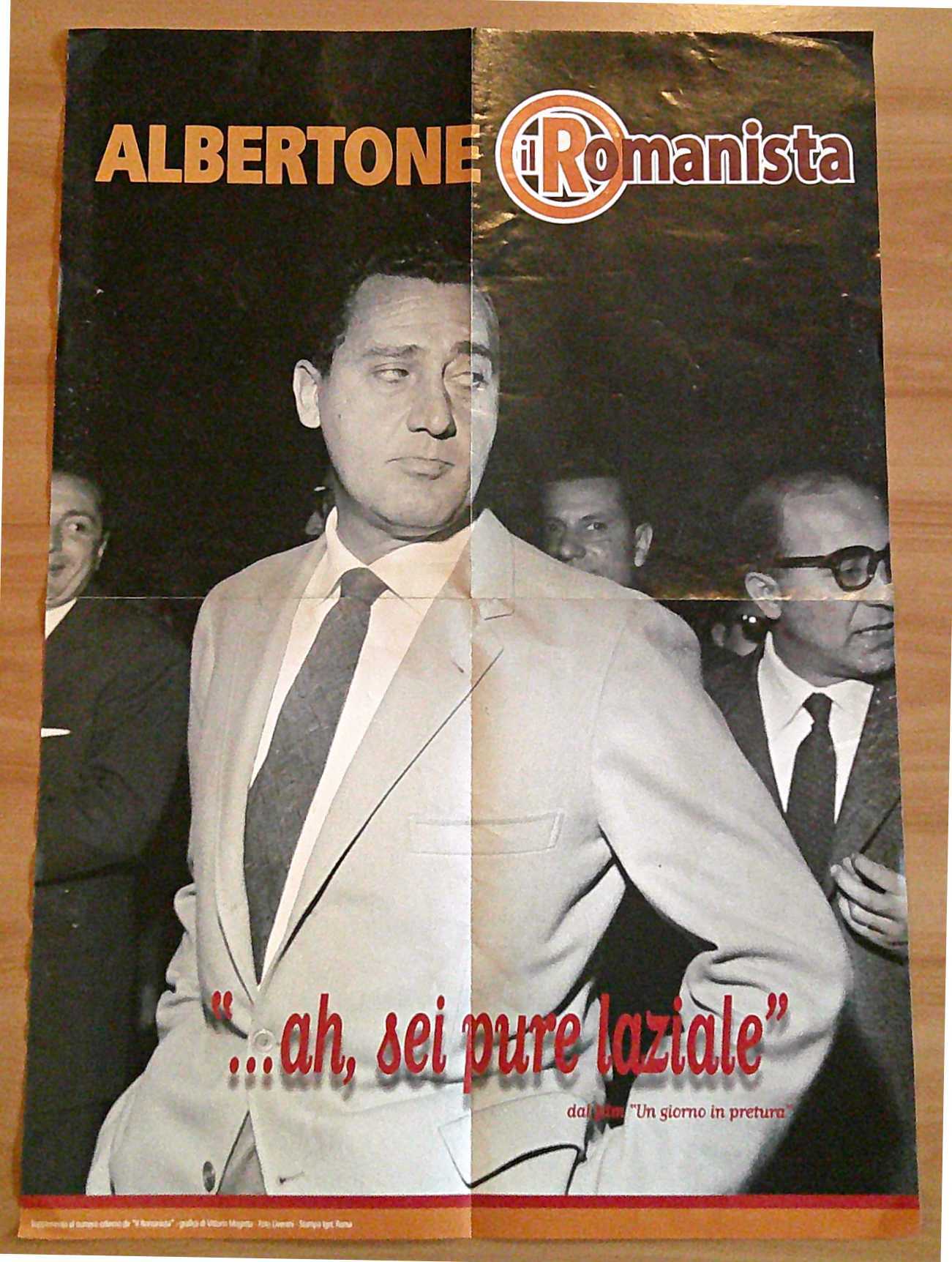Poster ALBERTONE IL ROMANISTA - ALBERTO SORDI - Suppl. Il …