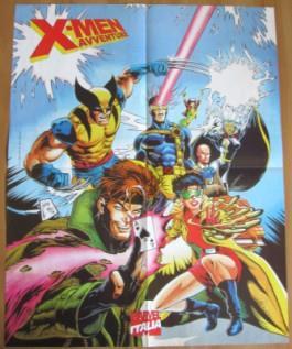 Poster Pubblicitario Super-Azione Marvel. X-Men Avventure