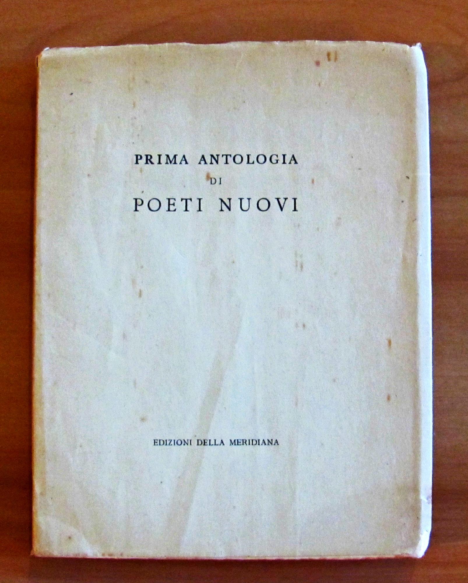 PRIMA ANTOLOGIA DI POETI NUOVI