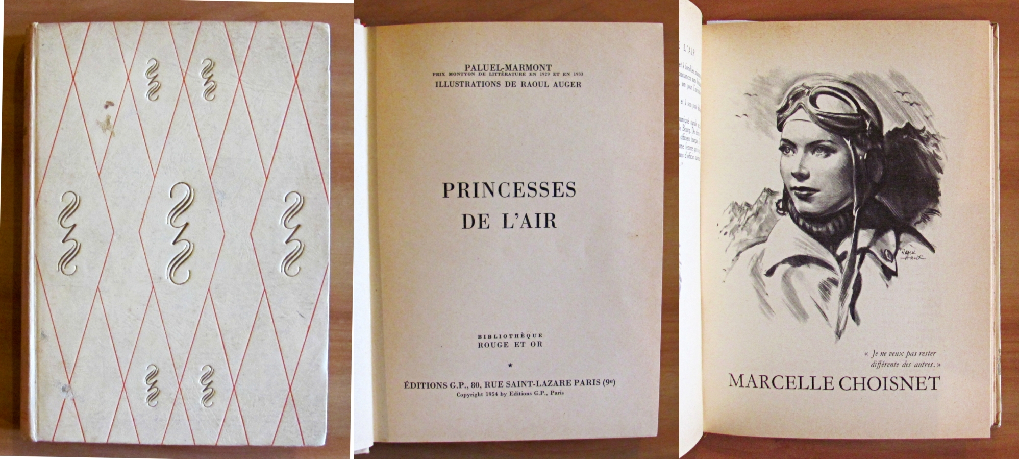 PRINCESSES DE L'AIR - Bibliotèque Rouge et Or.