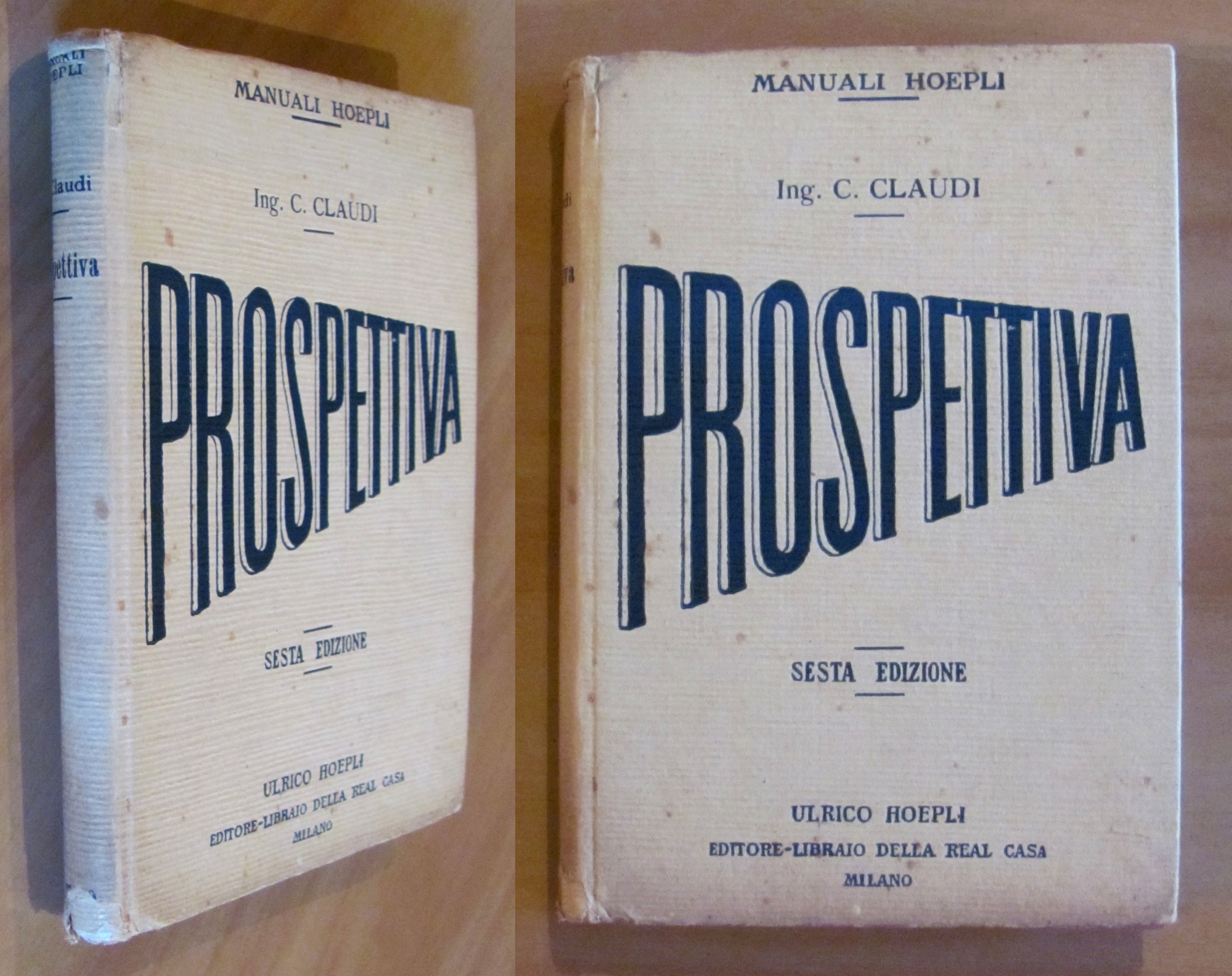 PROSPETTIVA - Mnuale Hoepli, 1924 con 33 tavole