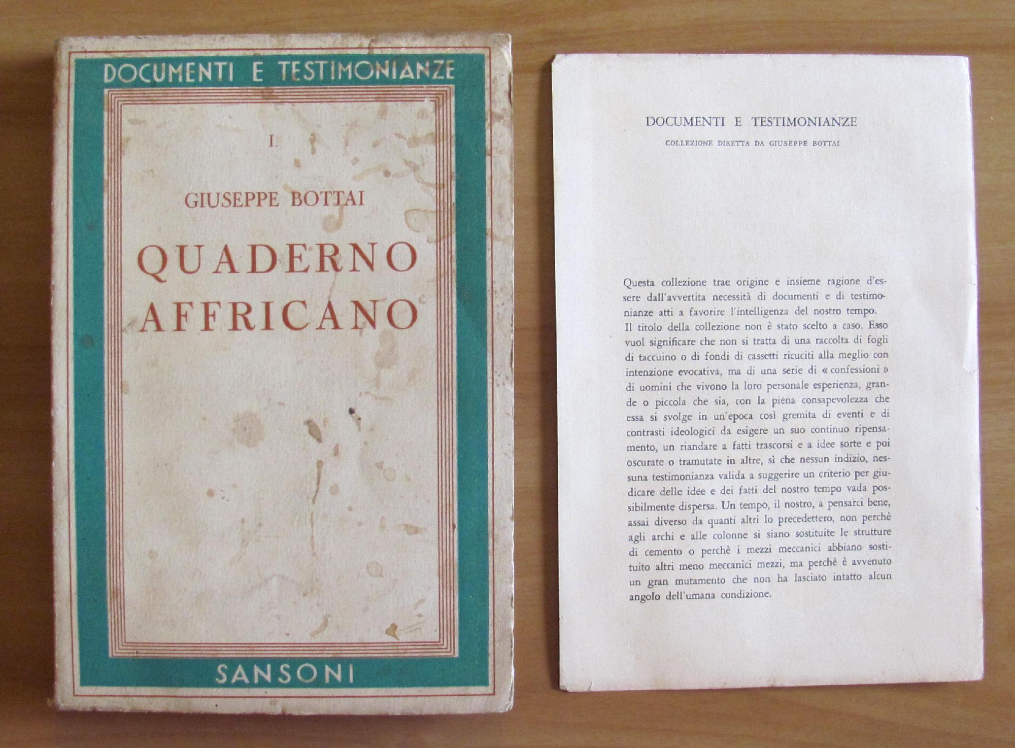 QUADERNO AFFRICANO