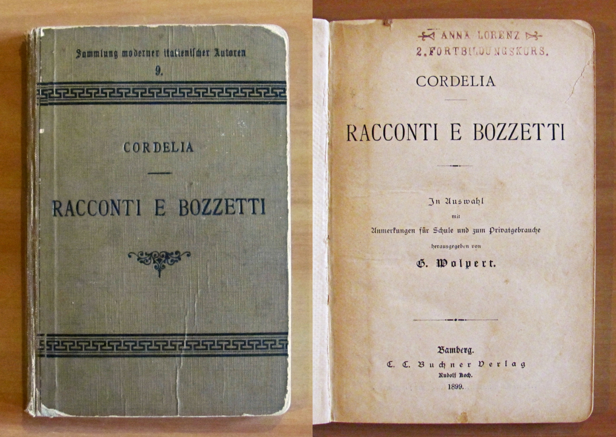 RACCONTI E BOZZETTI - Sammiung moderner italienischer Autoren N.9