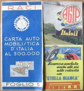 Raci. Carta Automobilistica D'Italia. Foglio 5. Reale A.C.I E De …