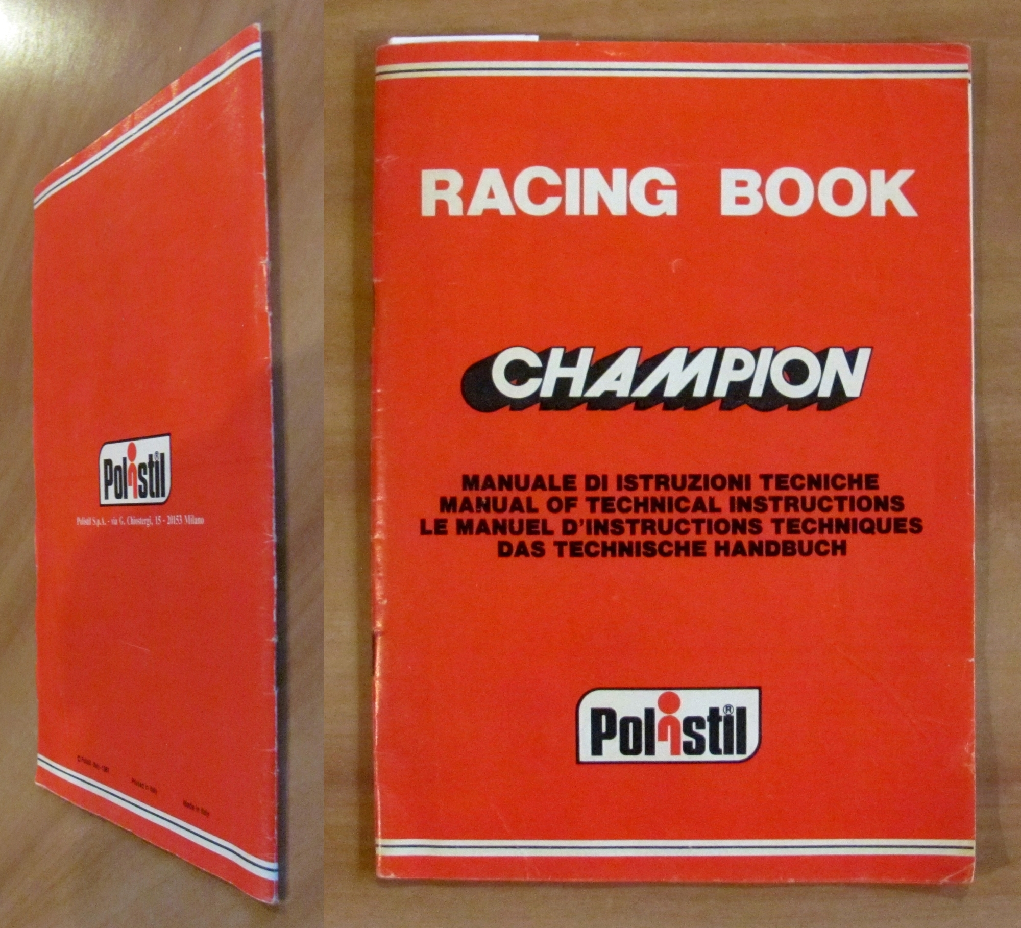 RACING BOOK CHAMPION Manuale di Istruz Tecniche Pista per Macchinette, …