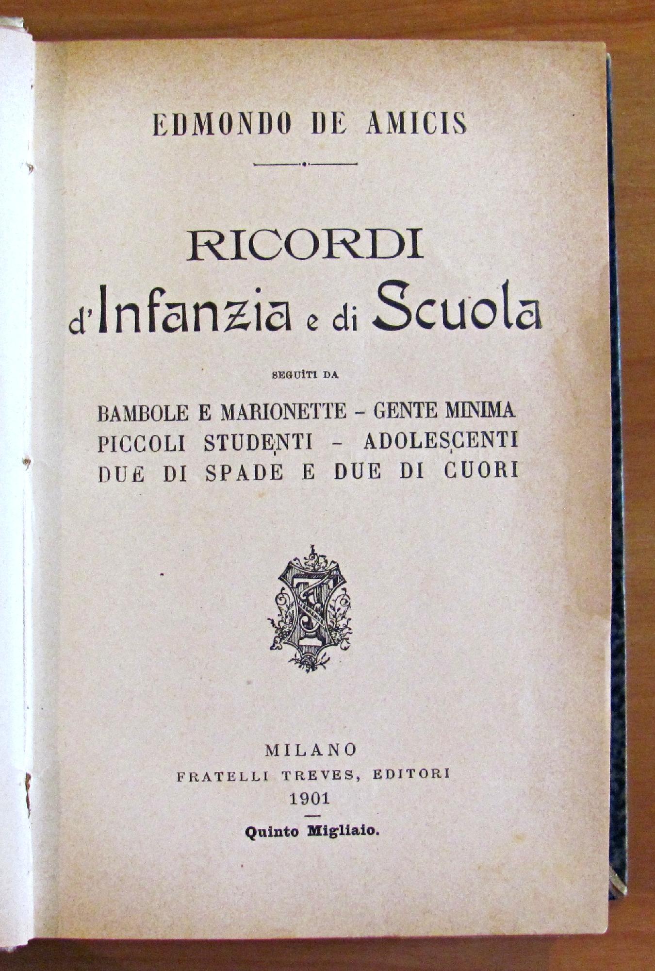 RICORDI D'INFANZIA E DI SCUOLA