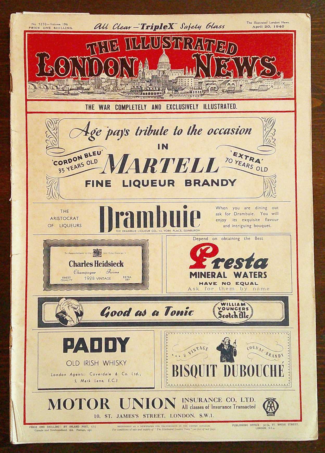 Rivista THE ILLUSTRATED LONDON NEWS - N.5270- Volume 196 - …