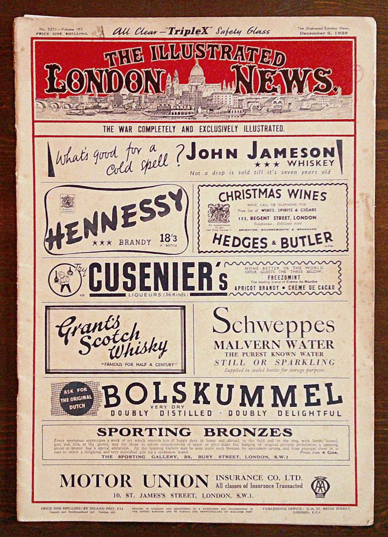 Rivista THE ILLUSTRATED LONDON NEWS Dec 9, 1939 - No.5251 …