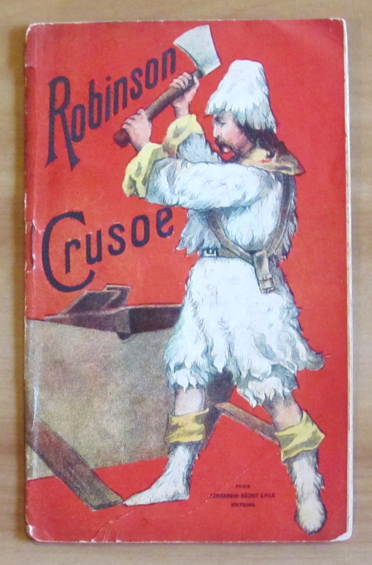 ROBINSON CRUSOE, fine '800 con 4 Cromolitografie