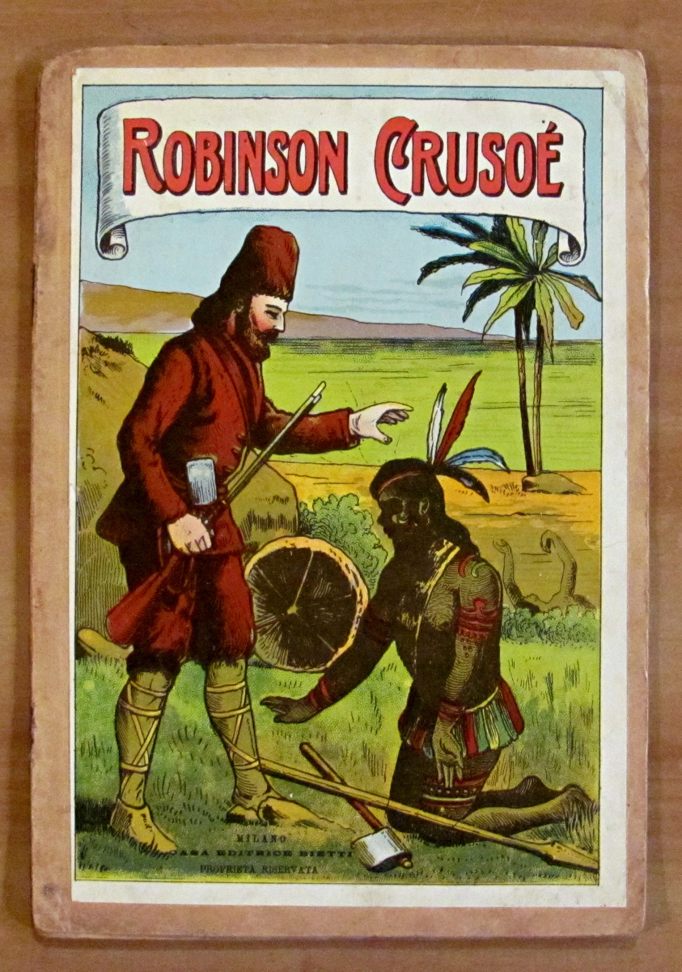 ROBINSON CRUSOE', primi '900 - Illustrato - RARO